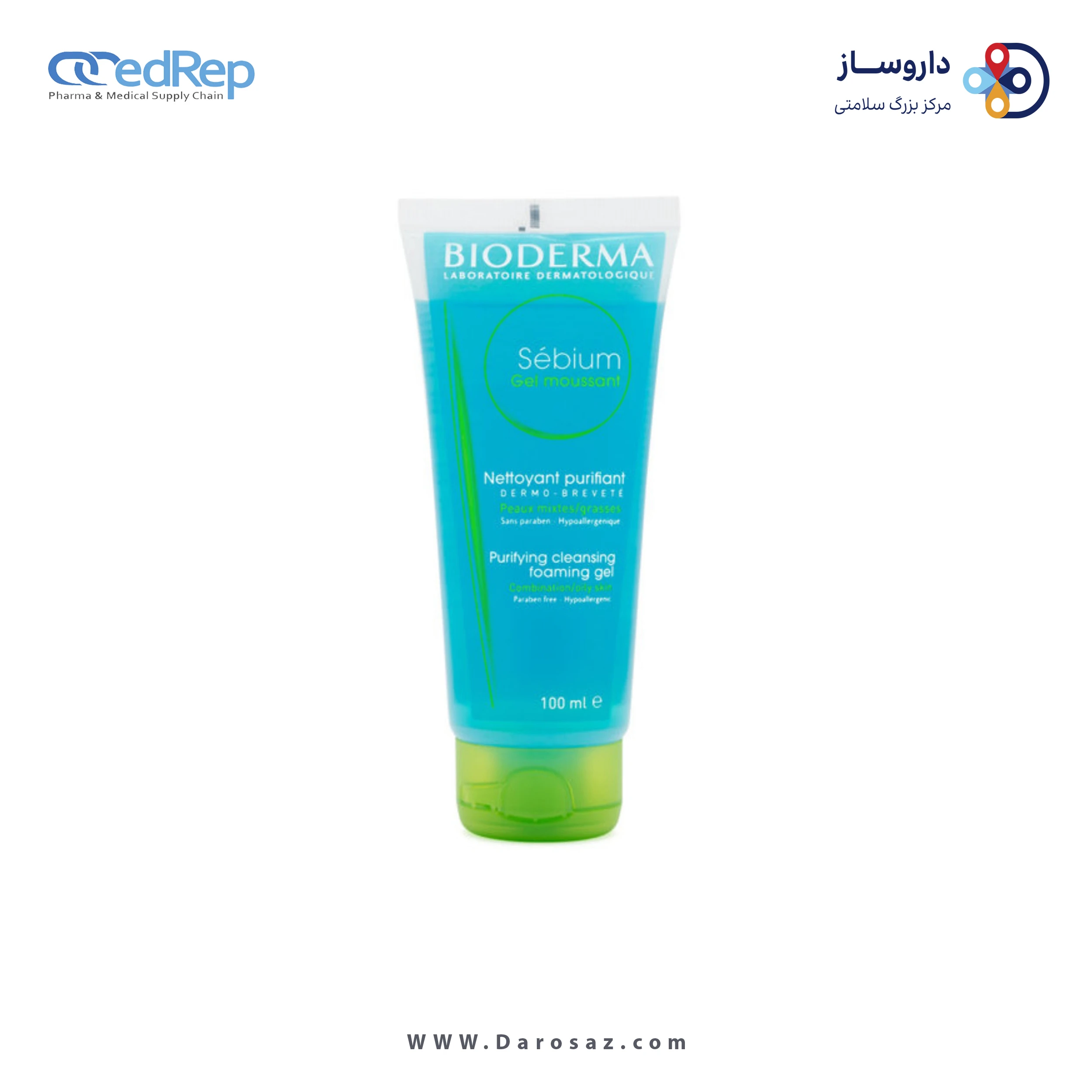 کرمها ، امولسیونها ، لوسیونها ، ژلها و روغنها برای پوست (دست ، صورت ، پا و...)BIODERMA Sebium Foaming Gel 100ml
