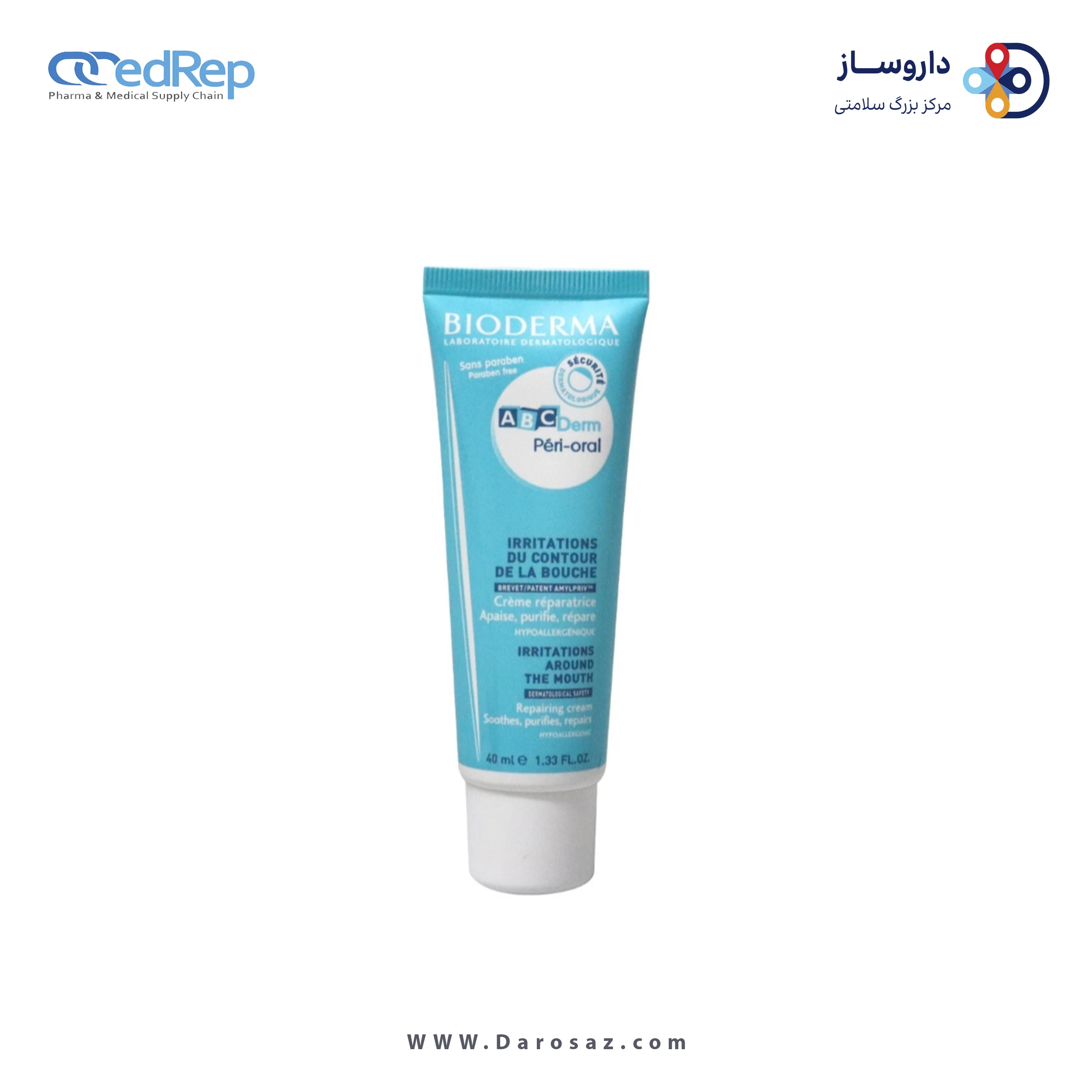 کرمها ، امولسیونها ، لوسیونها ، ژلها و روغنها برای پوست (دست ، صورت ، پا و...)BIODERMA ABCDERM Peri oral