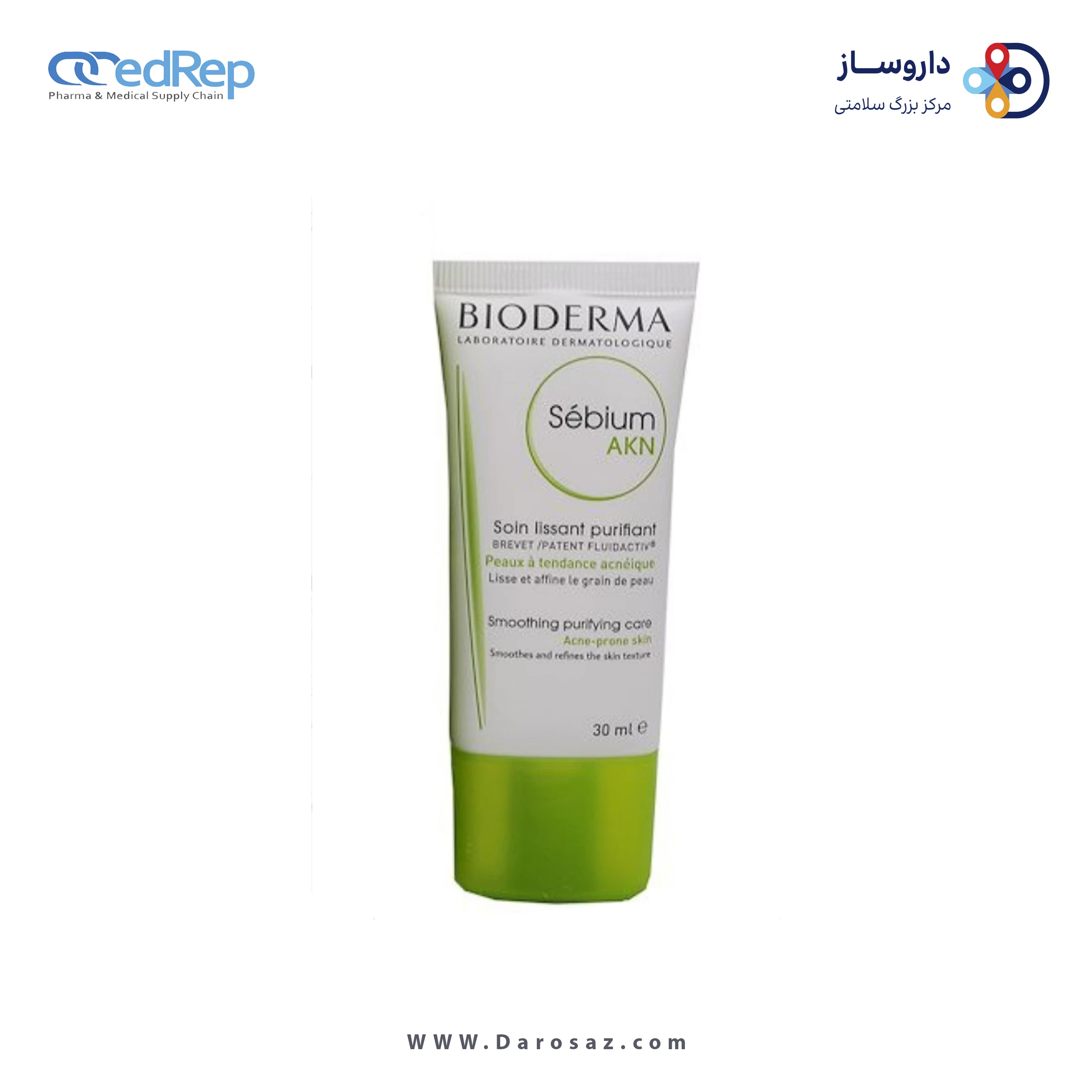 کرمها ، امولسیونها ، لوسیونها ، ژلها و روغنها برای پوست (دست ، صورت ، پا و...)BIODERMA SEBIUM AKN