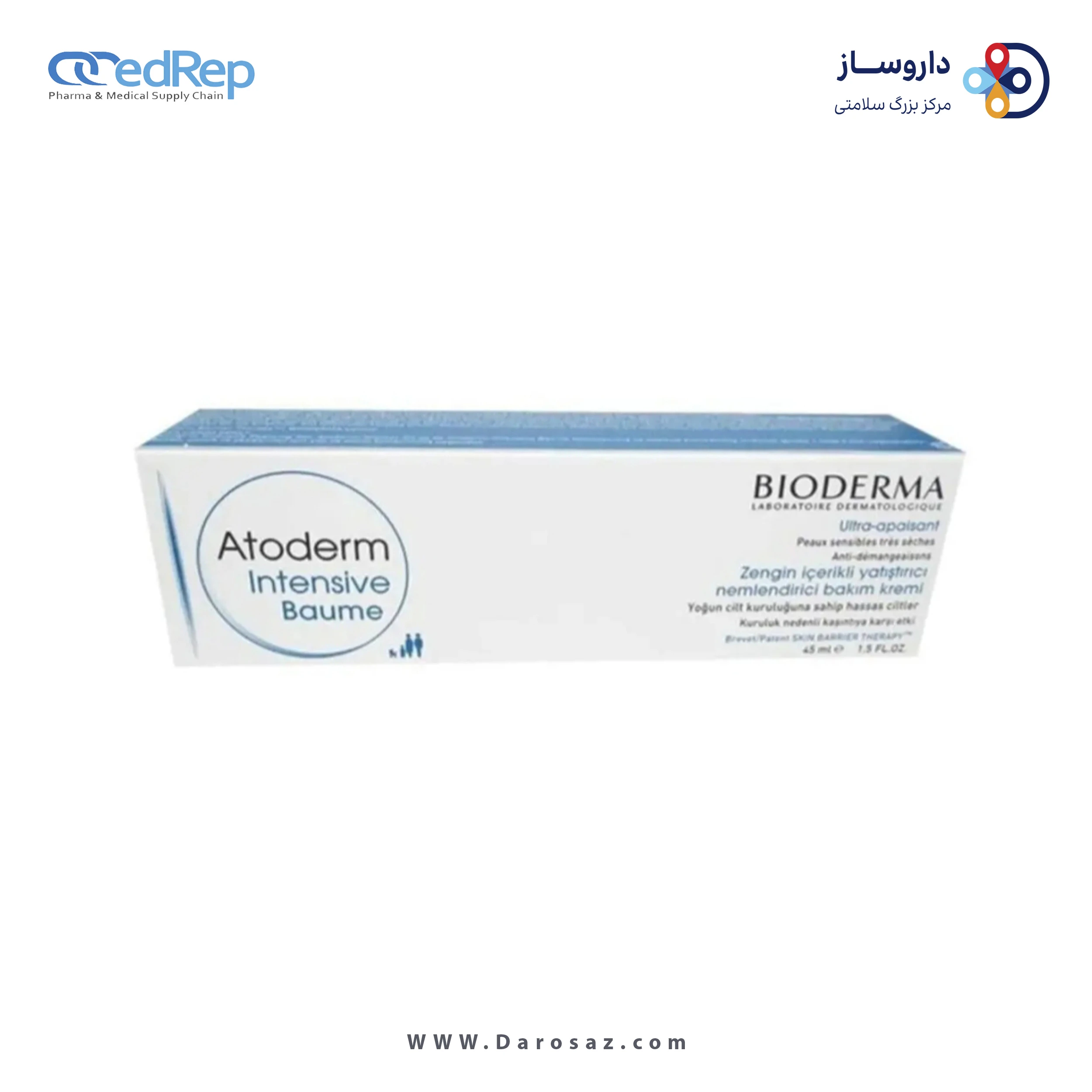 کرمها ، امولسیونها ، لوسیونها ، ژلها و روغنها برای پوست (دست ، صورت ، پا و...)BIODERMA ATODERM INTENSIVE BALM 45 ML