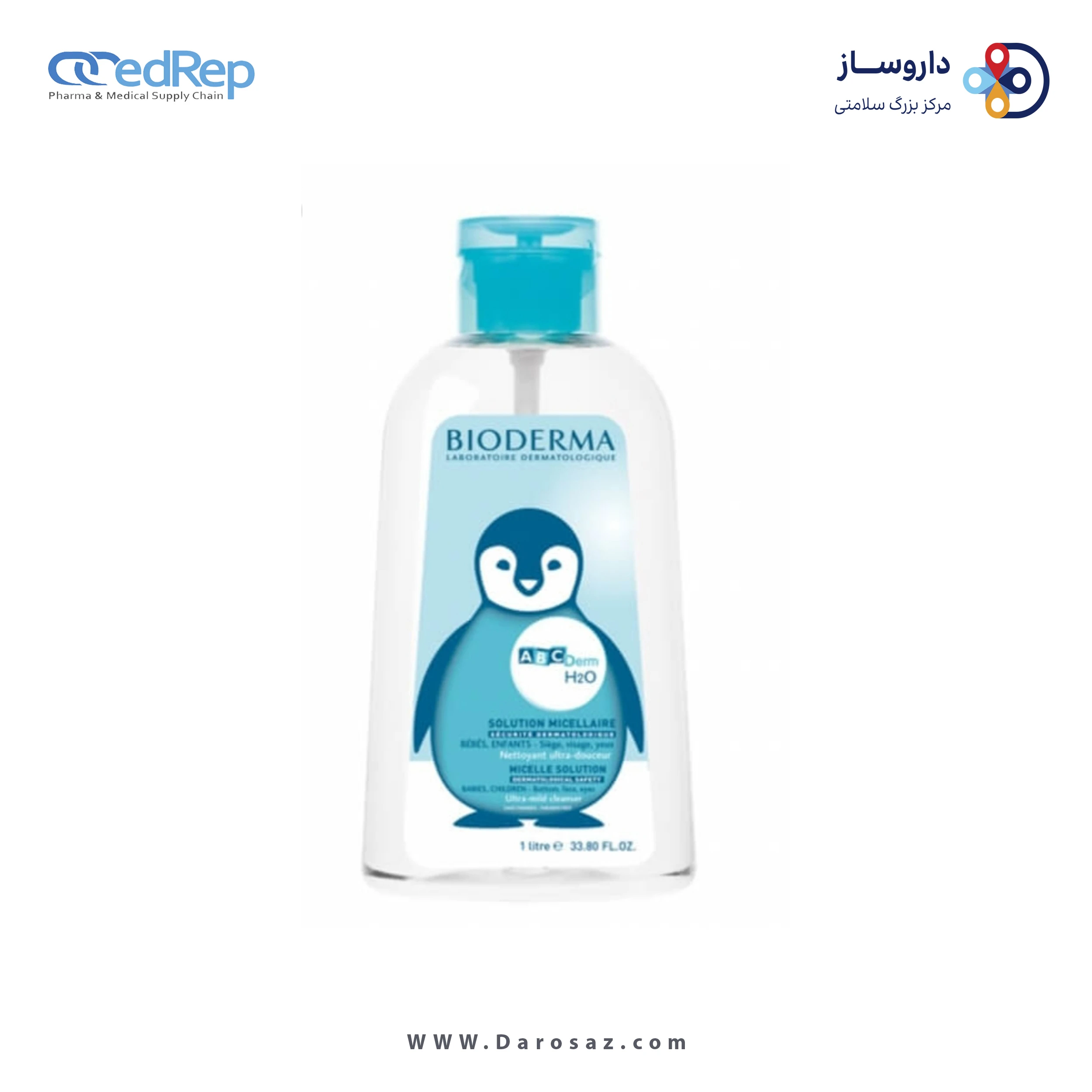 کرمها ، امولسیونها ، لوسیونها ، ژلها و روغنها برای پوست (دست ، صورت ، پا و...)BIODERMA ABCDERM H2O 1000 ML