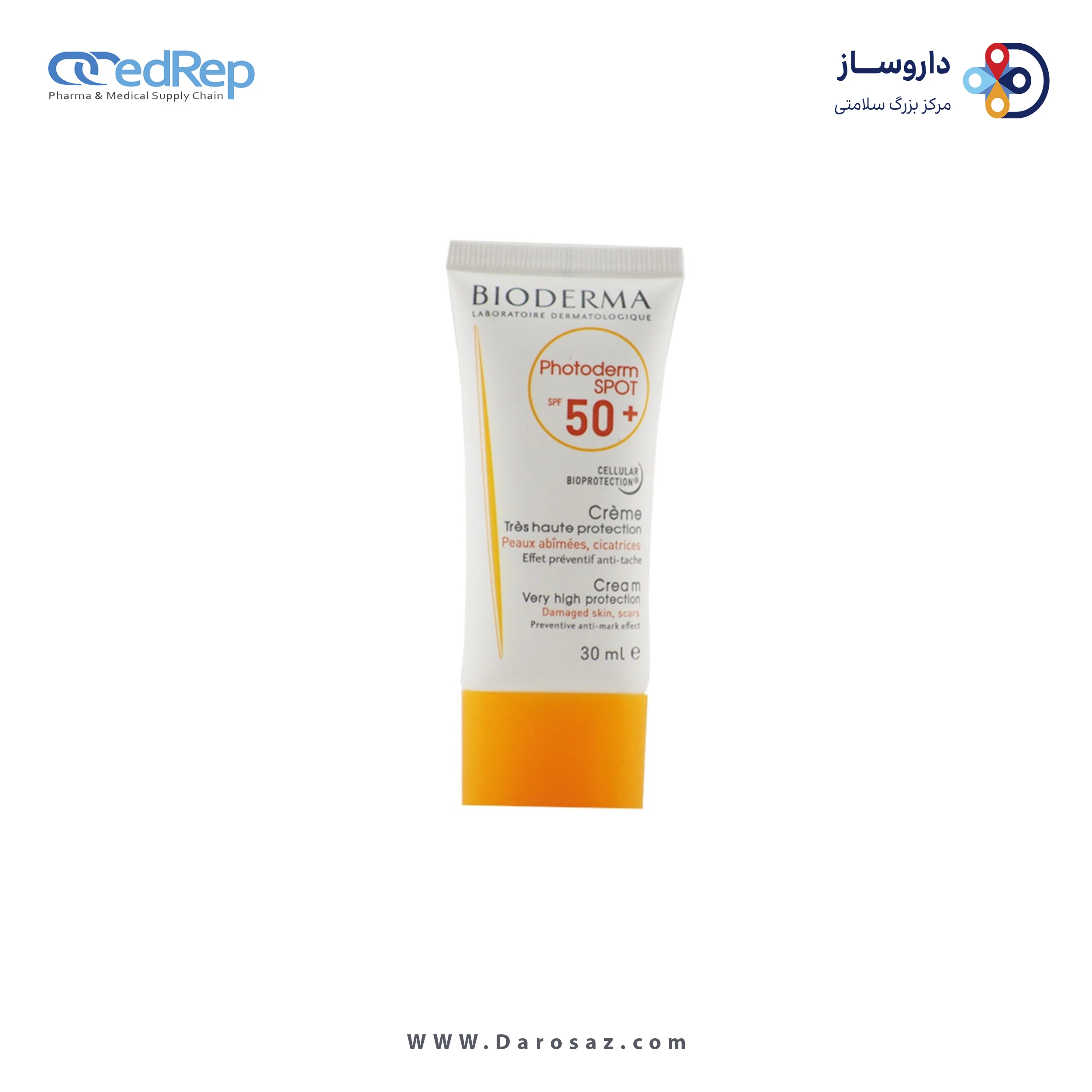کرمها ، امولسیونها ، لوسیونها ، ژلها و روغنها برای پوست (دست ، صورت ، پا و...)BIODERMA Photoderm Spot SPF50+ 30ml