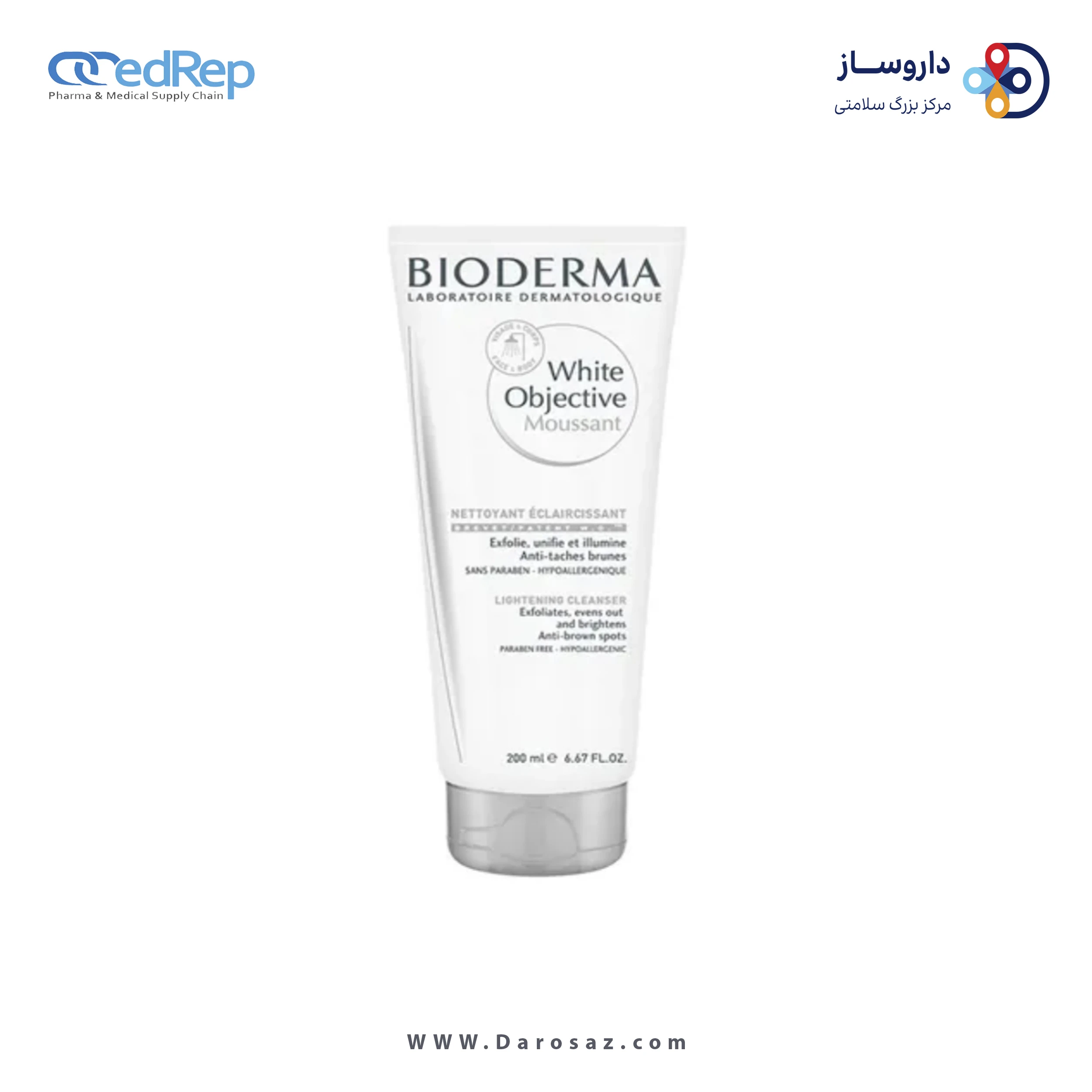 کرمها ، امولسیونها ، لوسیونها ، ژلها و روغنها برای پوست (دست ، صورت ، پا و...)BIODERMA WHITE OBJECTIVE MOUSSANT