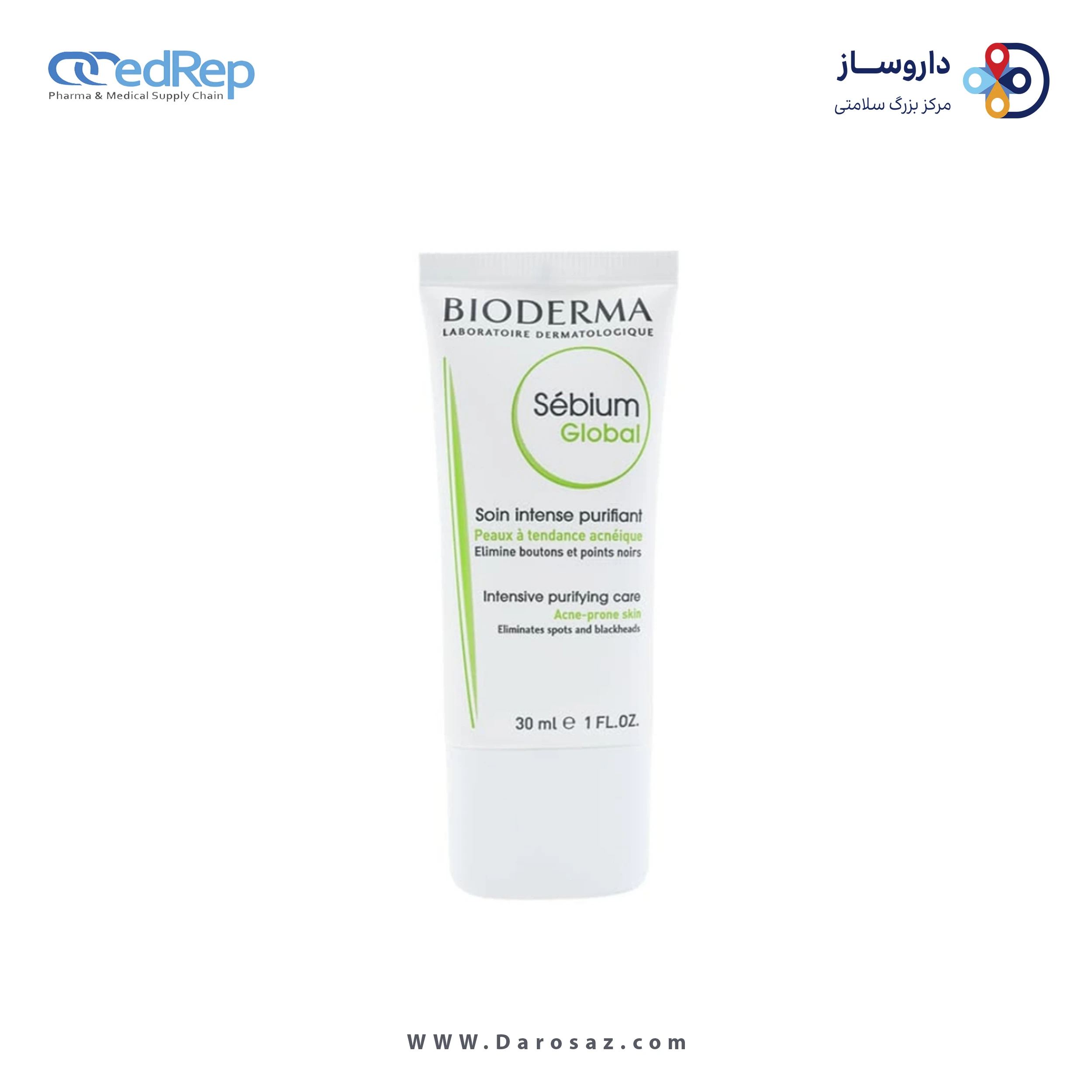 کرمها ، امولسیونها ، لوسیونها ، ژلها و روغنها برای پوست (دست ، صورت ، پا و...)BIODERMA Sebium Global 30ml