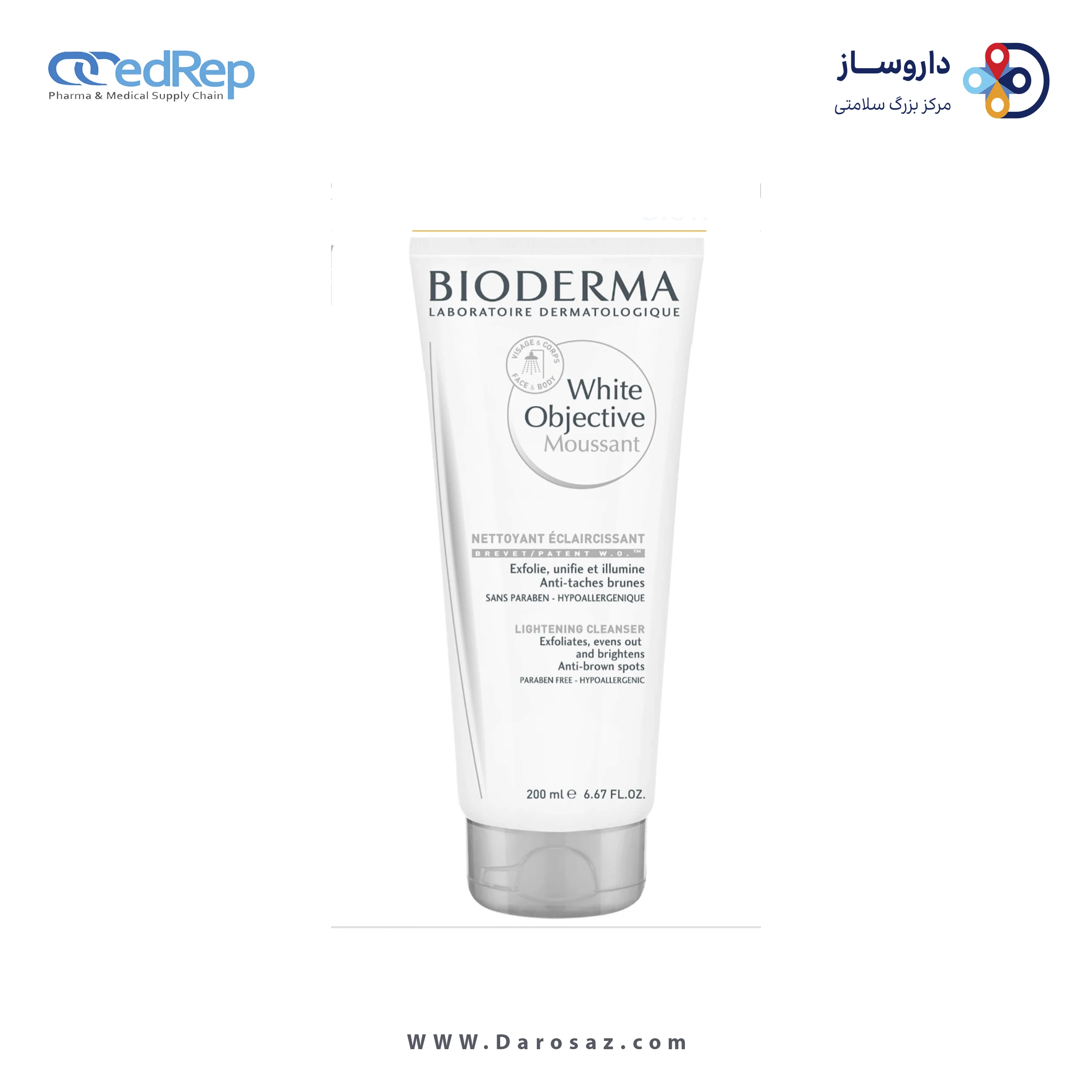 لوسیون ، فوم ، روغن حمامBIODERMA White Objective Moussant