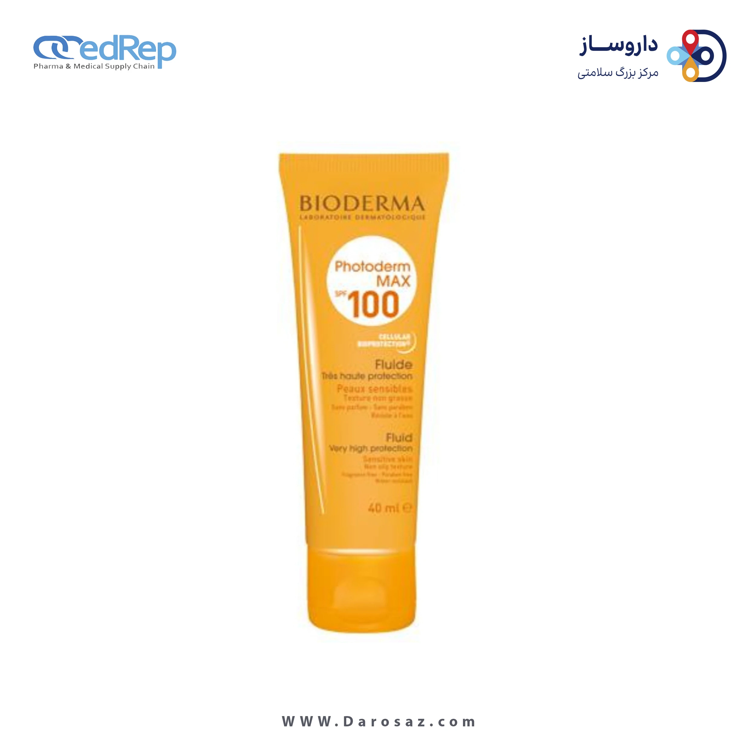فراورده های برای حمام آفتاب BIODERMA PHOTODERM MAX FLUID SPF 100