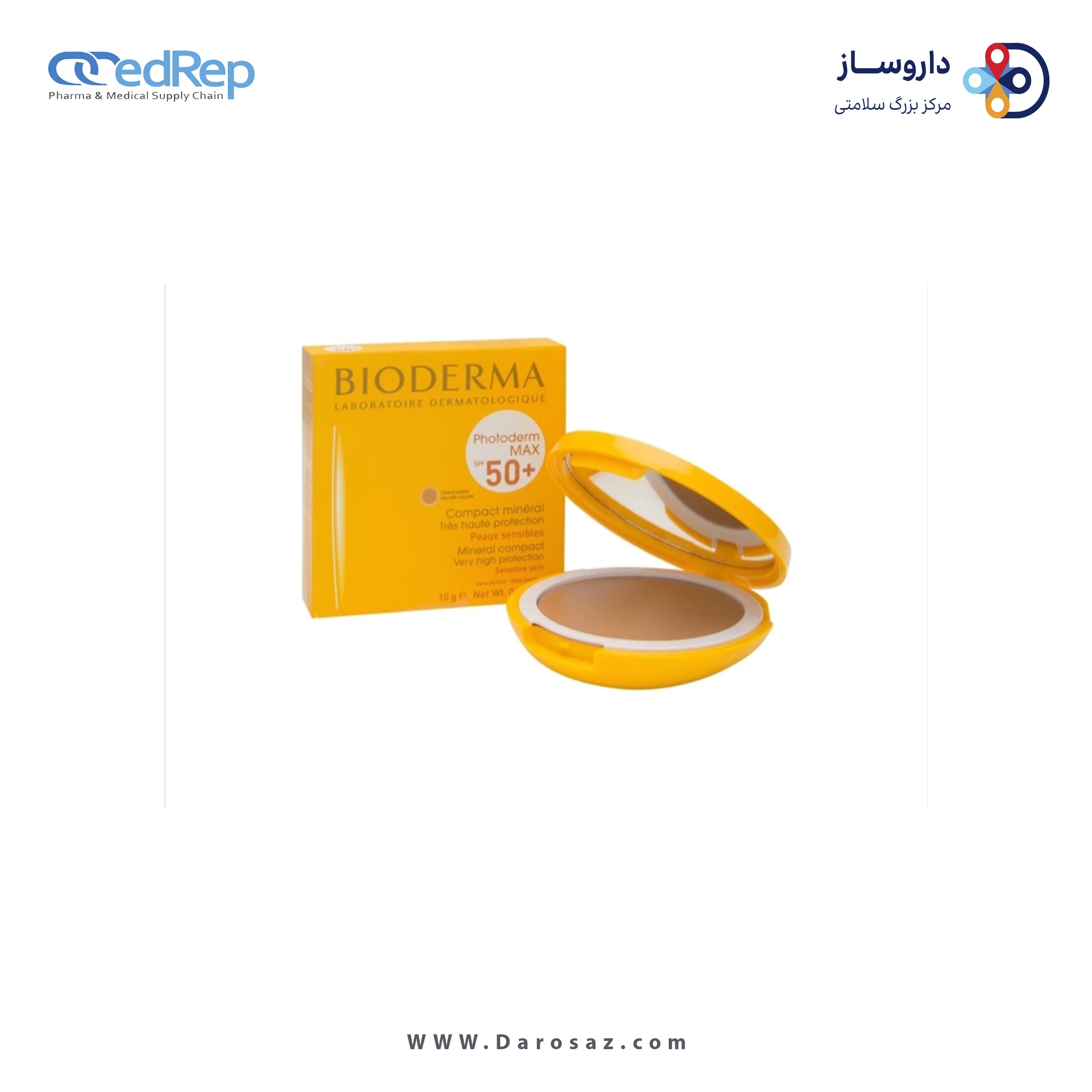 فراورده های برای حمام آفتاب BIODERMA Photoderm Max SPF 50+ Mineral Solar Compact