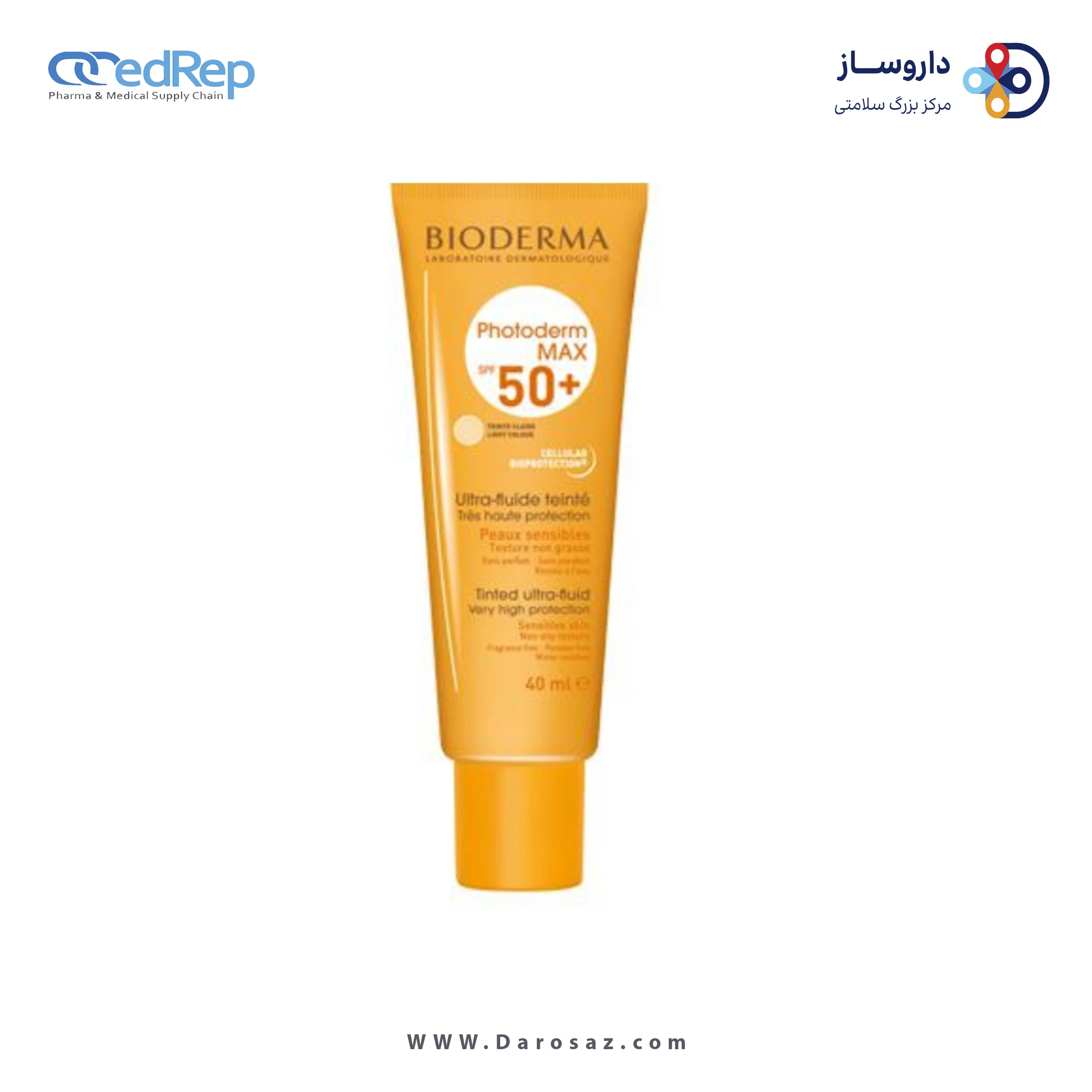 فراورده های برای حمام آفتاب BIODERMA Photoderm Max Tinted Sun Cream SPF50+ (Photoderm Max Crème Solaire Teintee SPF50+)