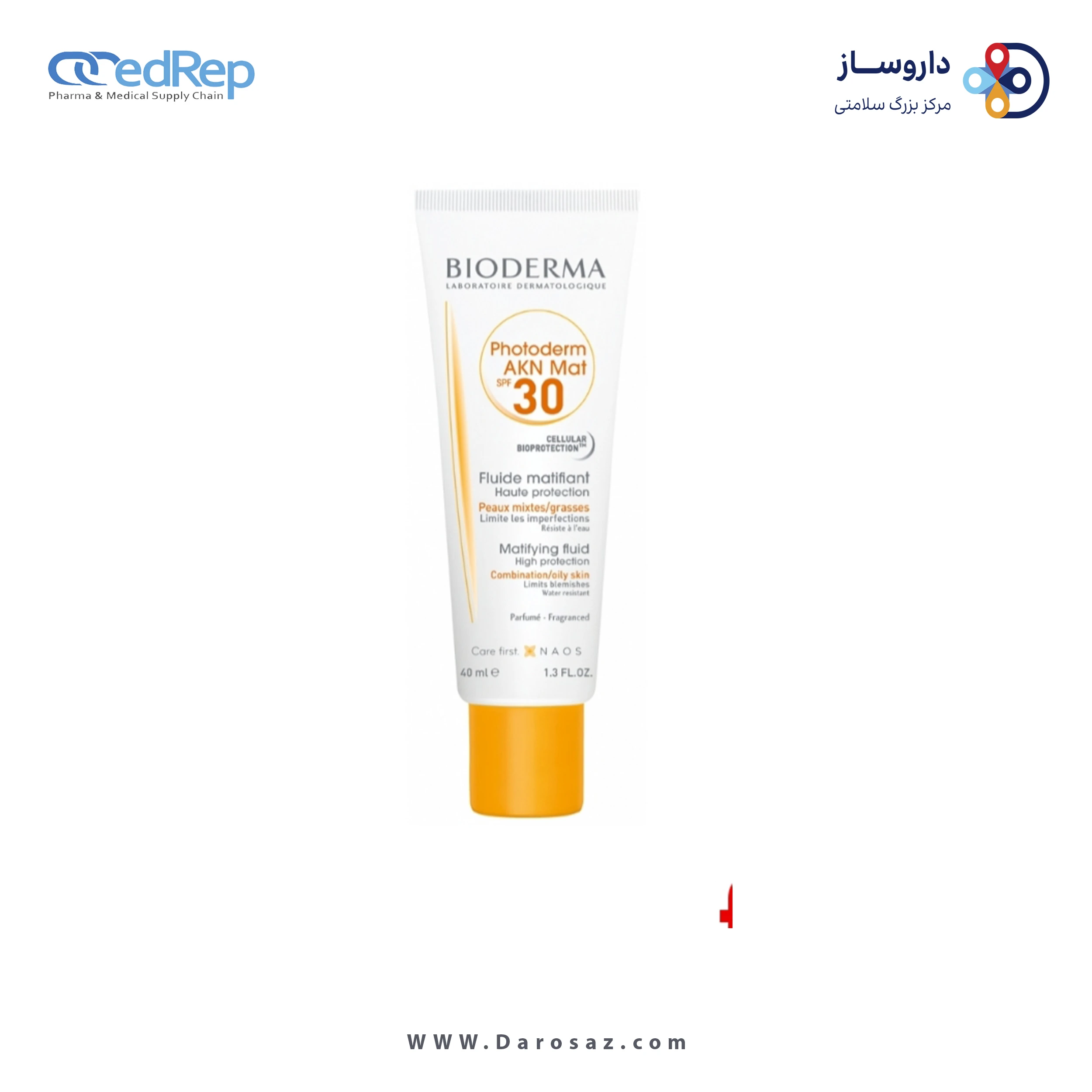 فراورده های برای حمام آفتاب BIODERMA PHOTODERM AKN MAT SPF30 MATIFYING FLUID