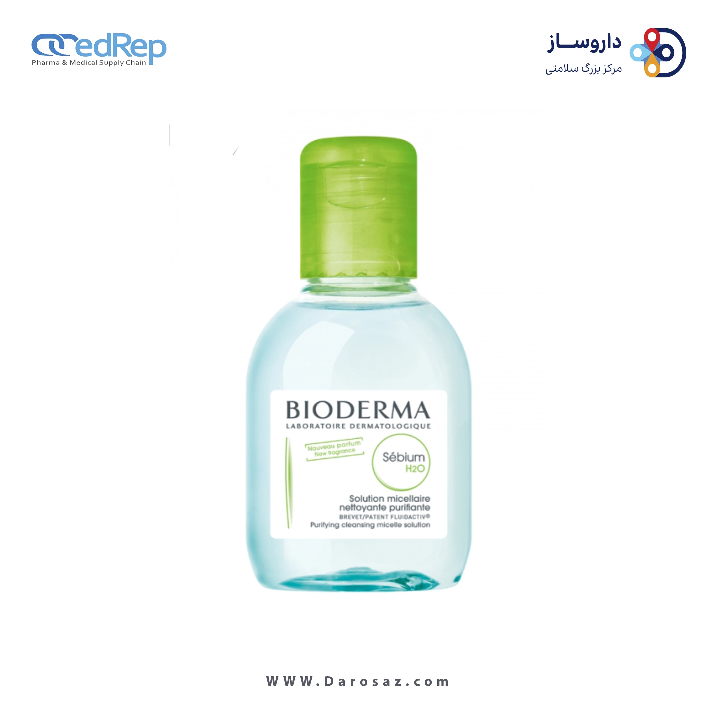 کرمها ، امولسیونها ، لوسیونها ، ژلها و روغنها برای پوست (دست ، صورت ، پا و...)BIODERMA Sebium H2O Solution 100ml