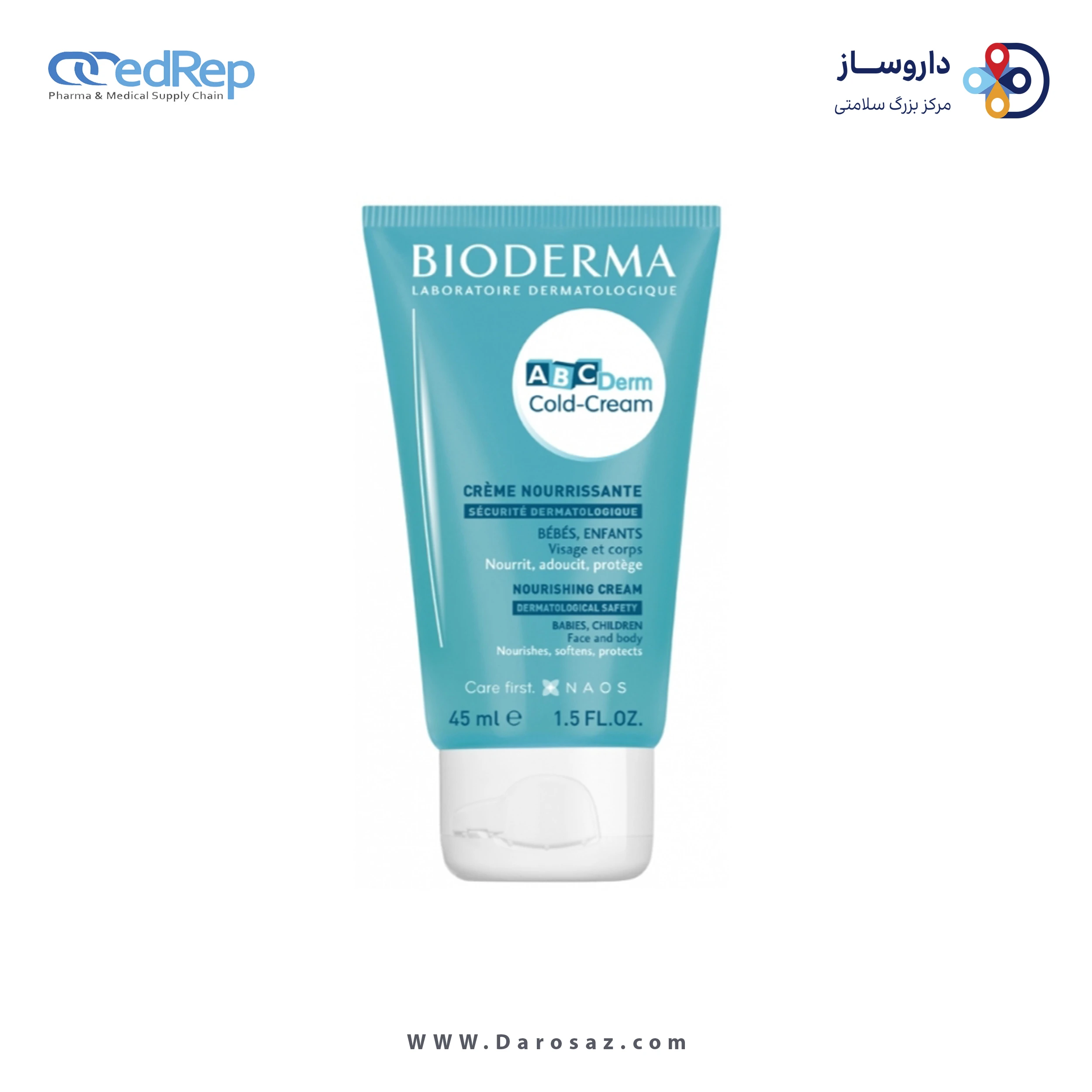 کرمها ، امولسیونها ، لوسیونها ، ژلها و روغنها برای پوست (دست ، صورت ، پا و...)BIODERMA Abcderm Cold Cream Nourishing Face Cream