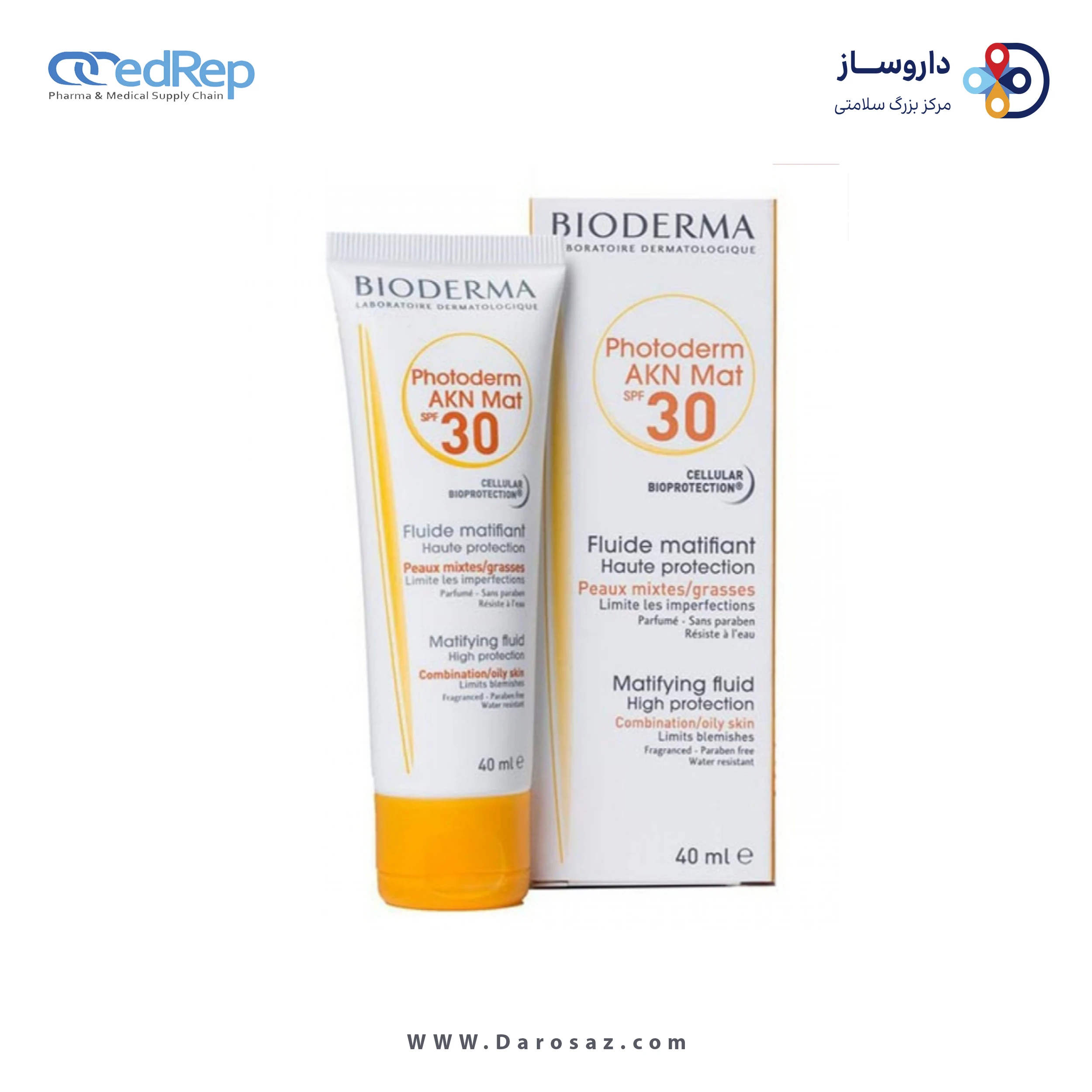 فراورده های برای حمام آفتاب BIODERMA Photoderm Akn Mat SPF 30