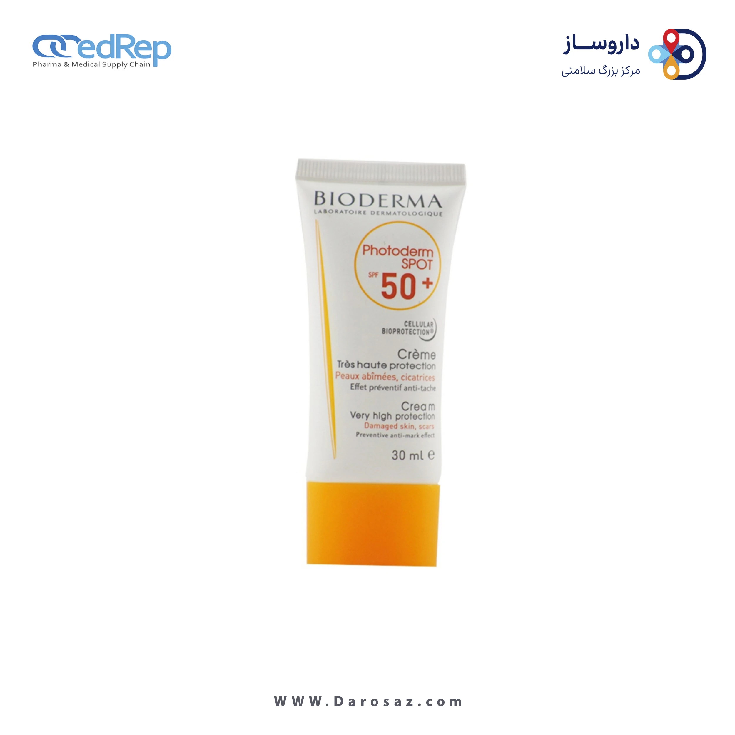 فراورده های برای حمام آفتاب BIODERMA PHOTODERM SPOT SPF50+ CREAM