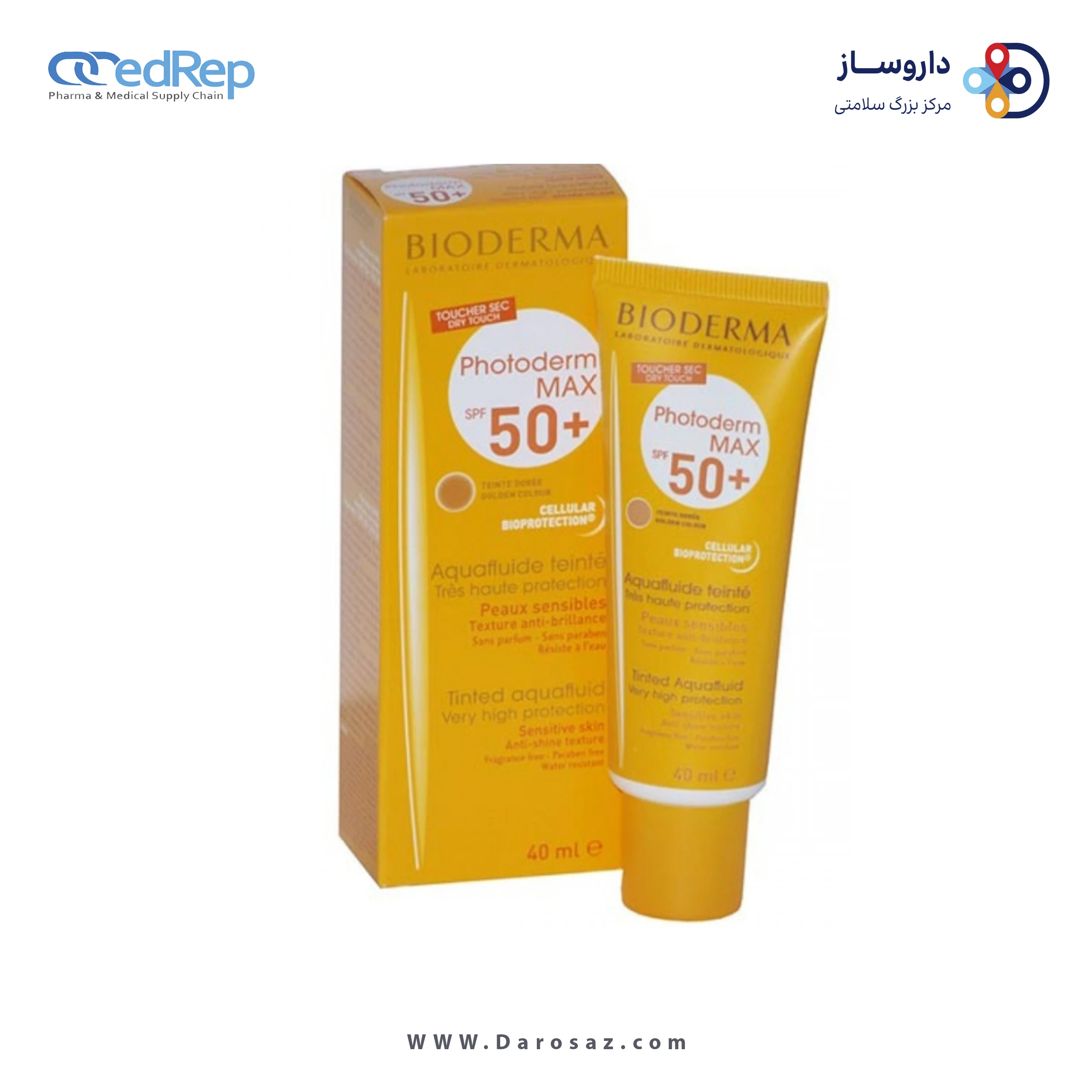 فراورده های برای حمام آفتاب BIODERMA PHOTODERM MAX SPF50+ AQUAFLUID