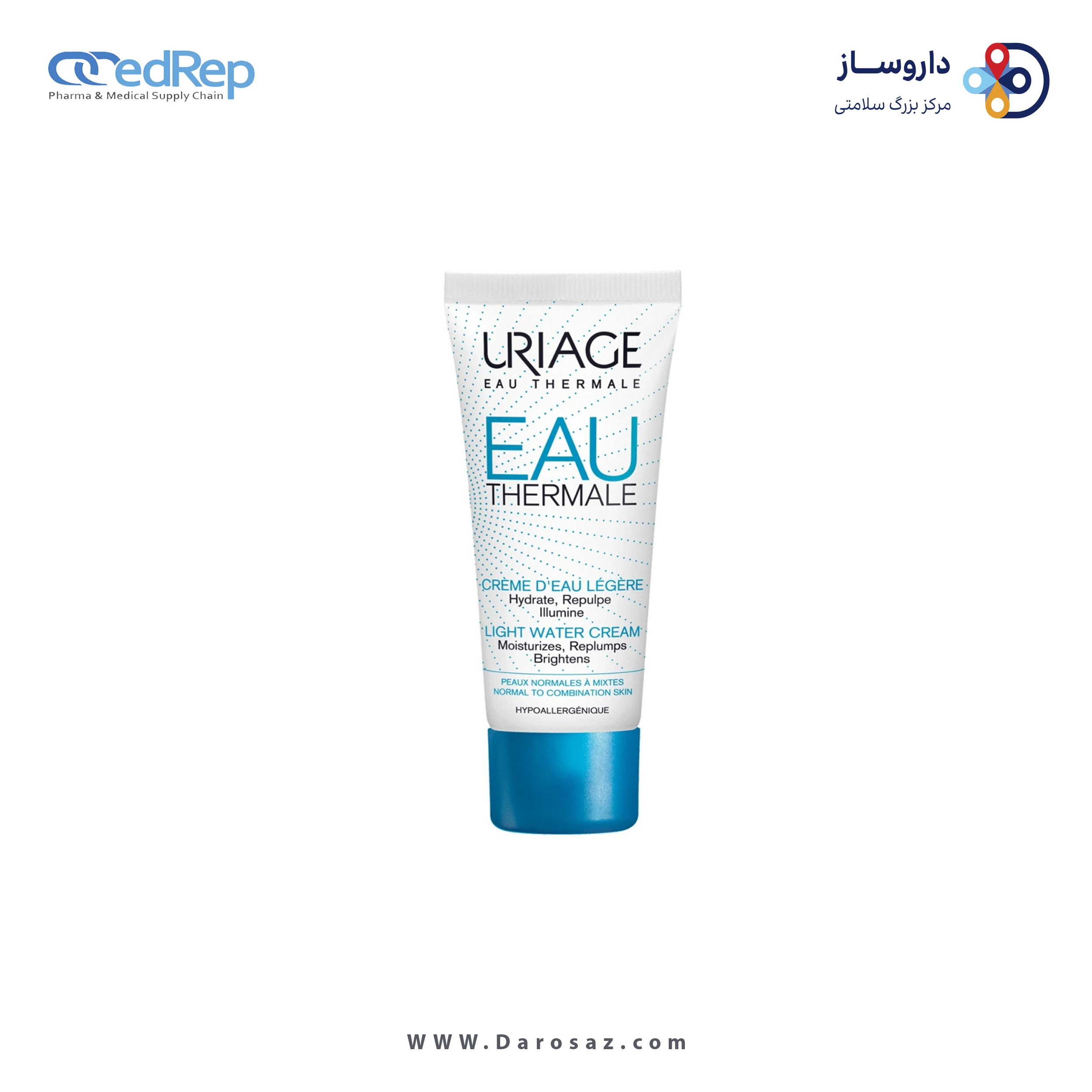کرمها ، امولسیونها ، لوسیونها ، ژلها و روغنها برای پوست (دست ، صورت ، پا و...)URIAGE EAU THERMALE Light Water Cream