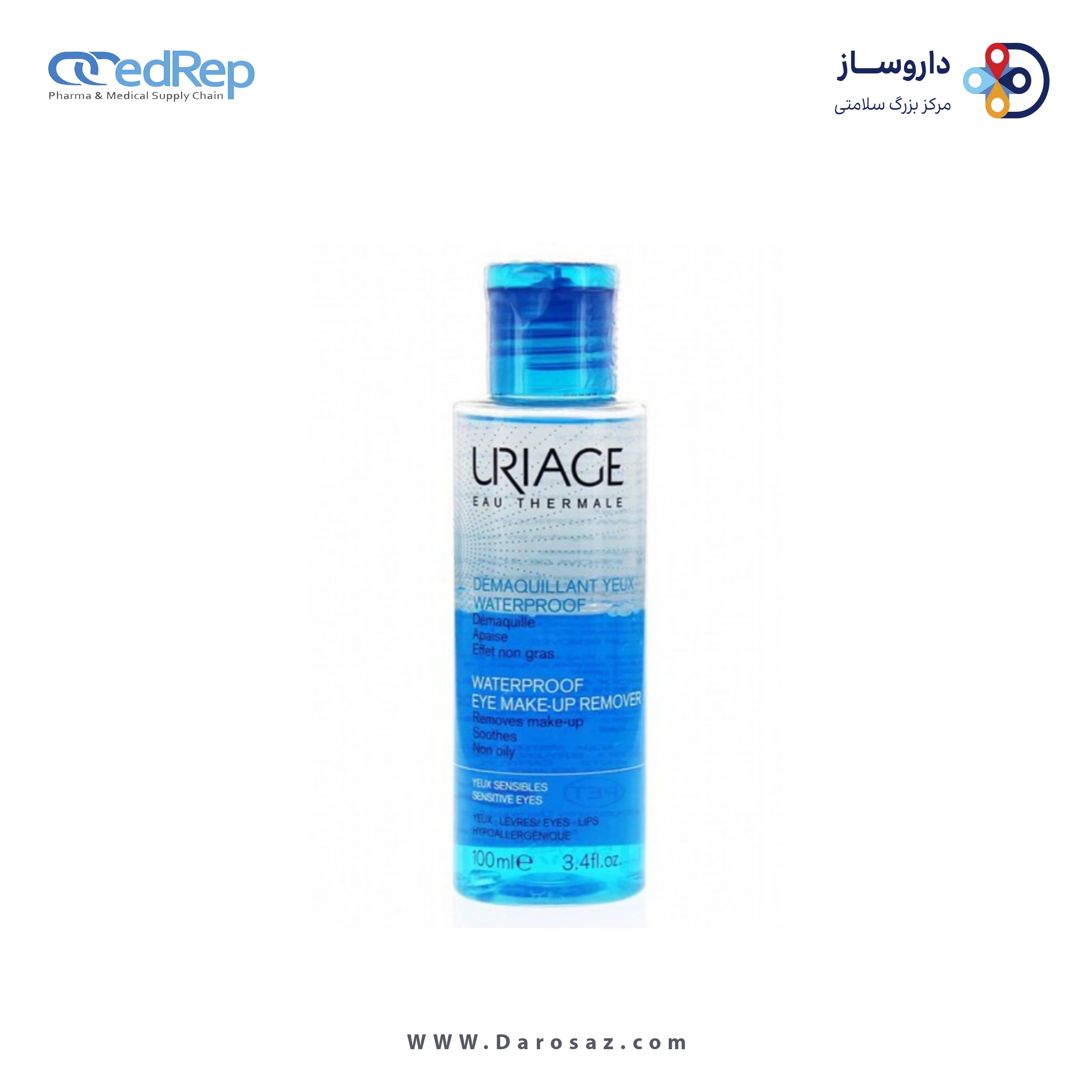 کرمها ، امولسیونها ، لوسیونها ، ژلها و روغنها برای پوست (دست ، صورت ، پا و...)URIAGE WATERPROOF EYE MAKE UP REMOVER