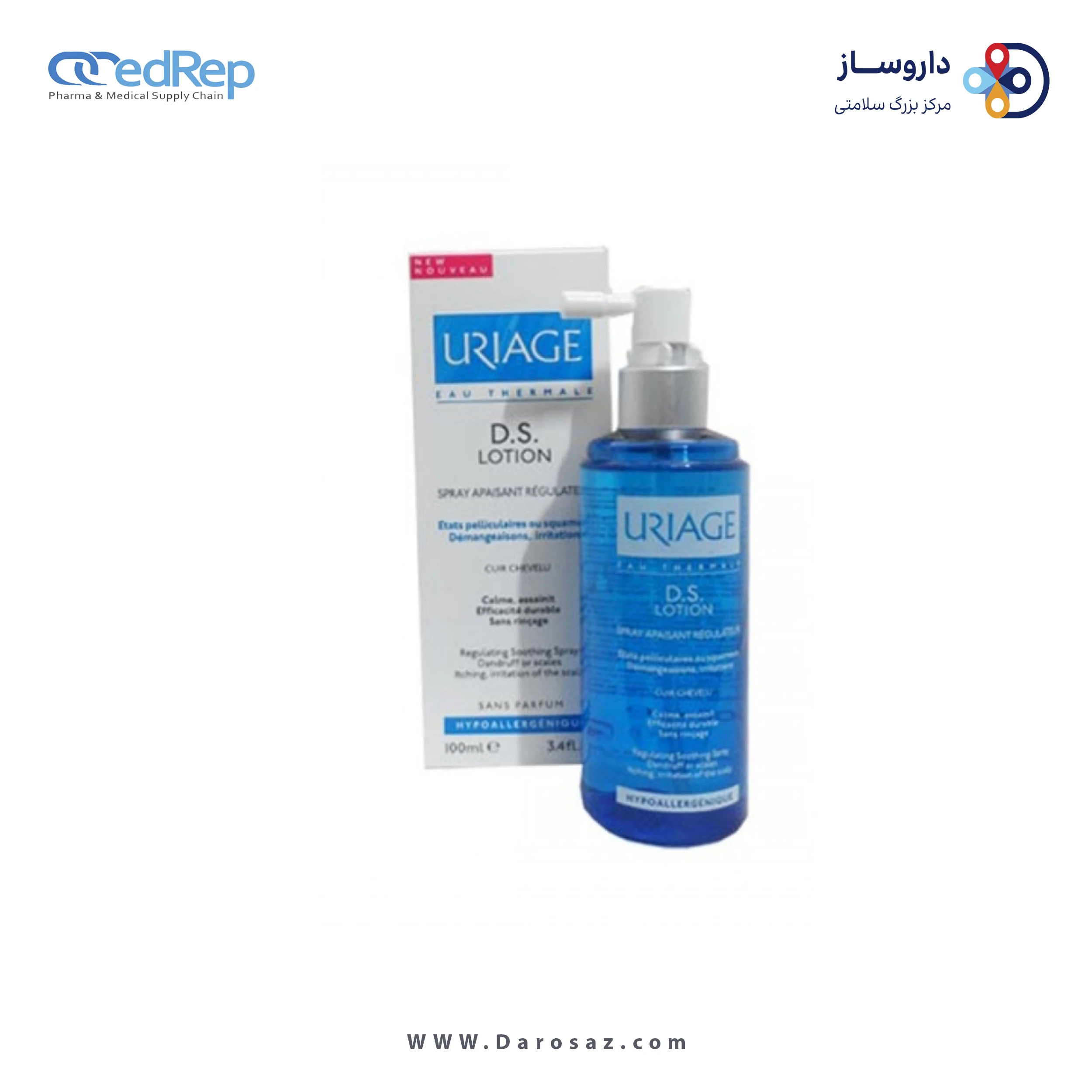 کرمها ، امولسیونها ، لوسیونها ، ژلها و روغنها برای پوست (دست ، صورت ، پا و...)URIAGE D.S. Lotion