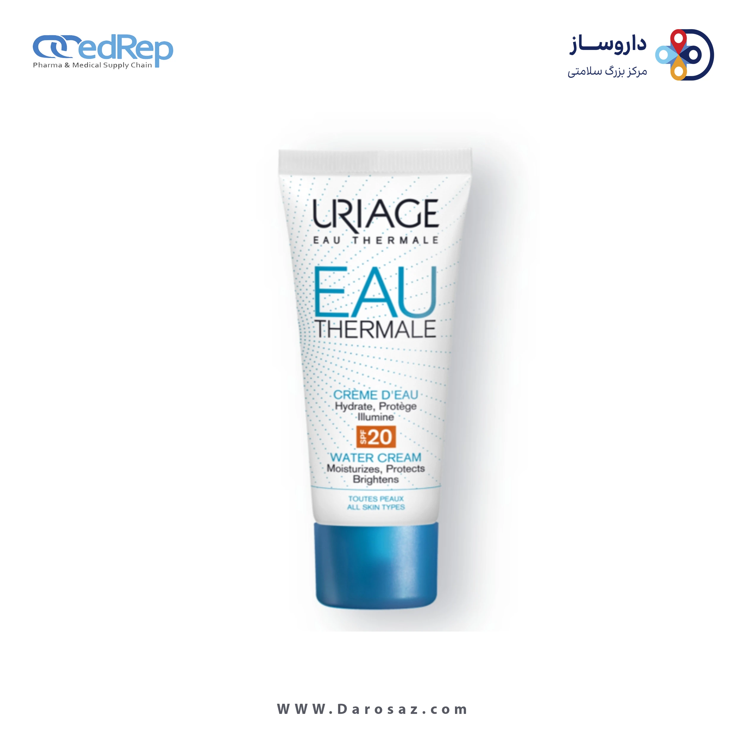 کرمها ، امولسیونها ، لوسیونها ، ژلها و روغنها برای پوست (دست ، صورت ، پا و...)URIAGE EAU THERMALE Light Water Cream Spf20
