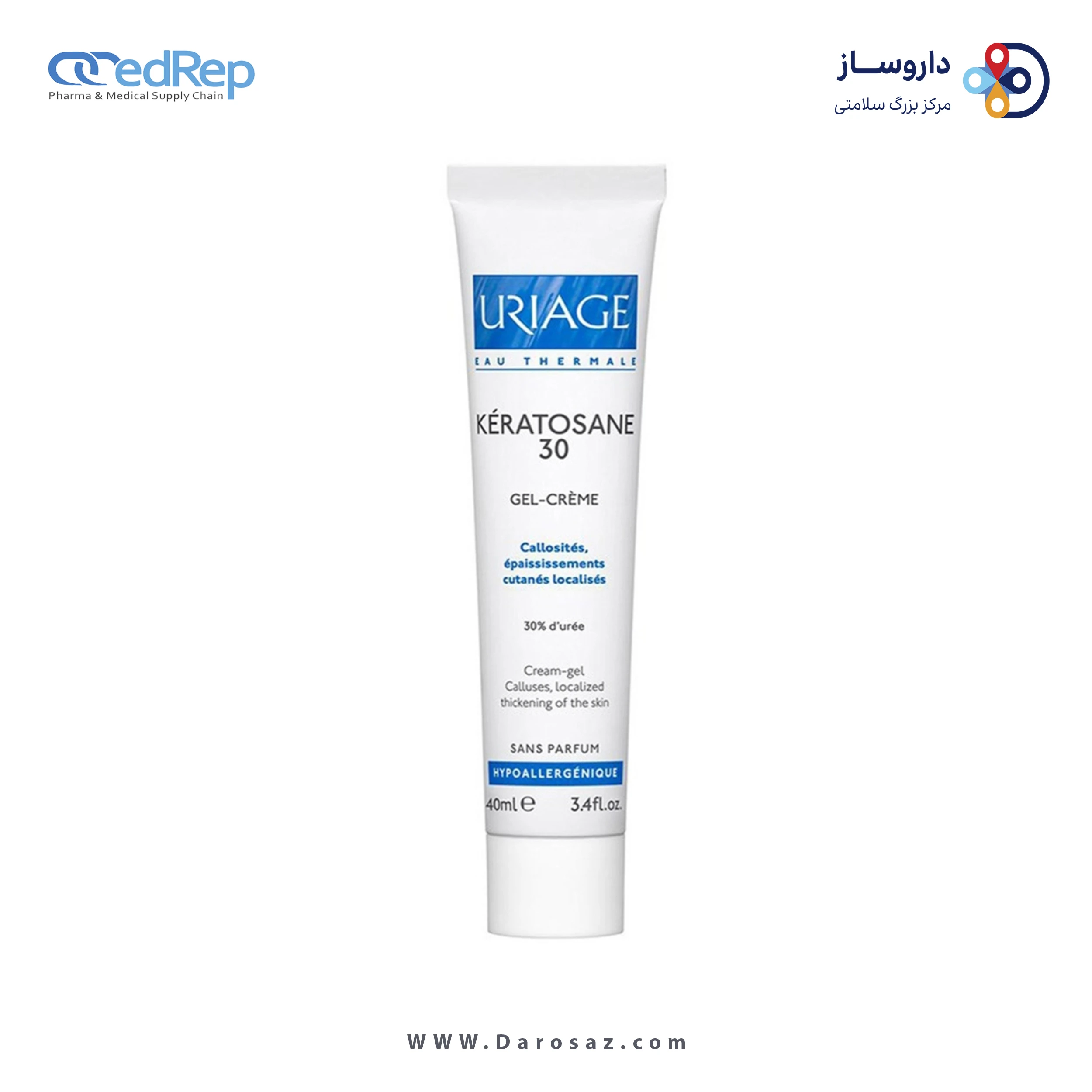 کرمها ، امولسیونها ، لوسیونها ، ژلها و روغنها برای پوست (دست ، صورت ، پا و...)URIAGE keratosane 30 Gel Creme