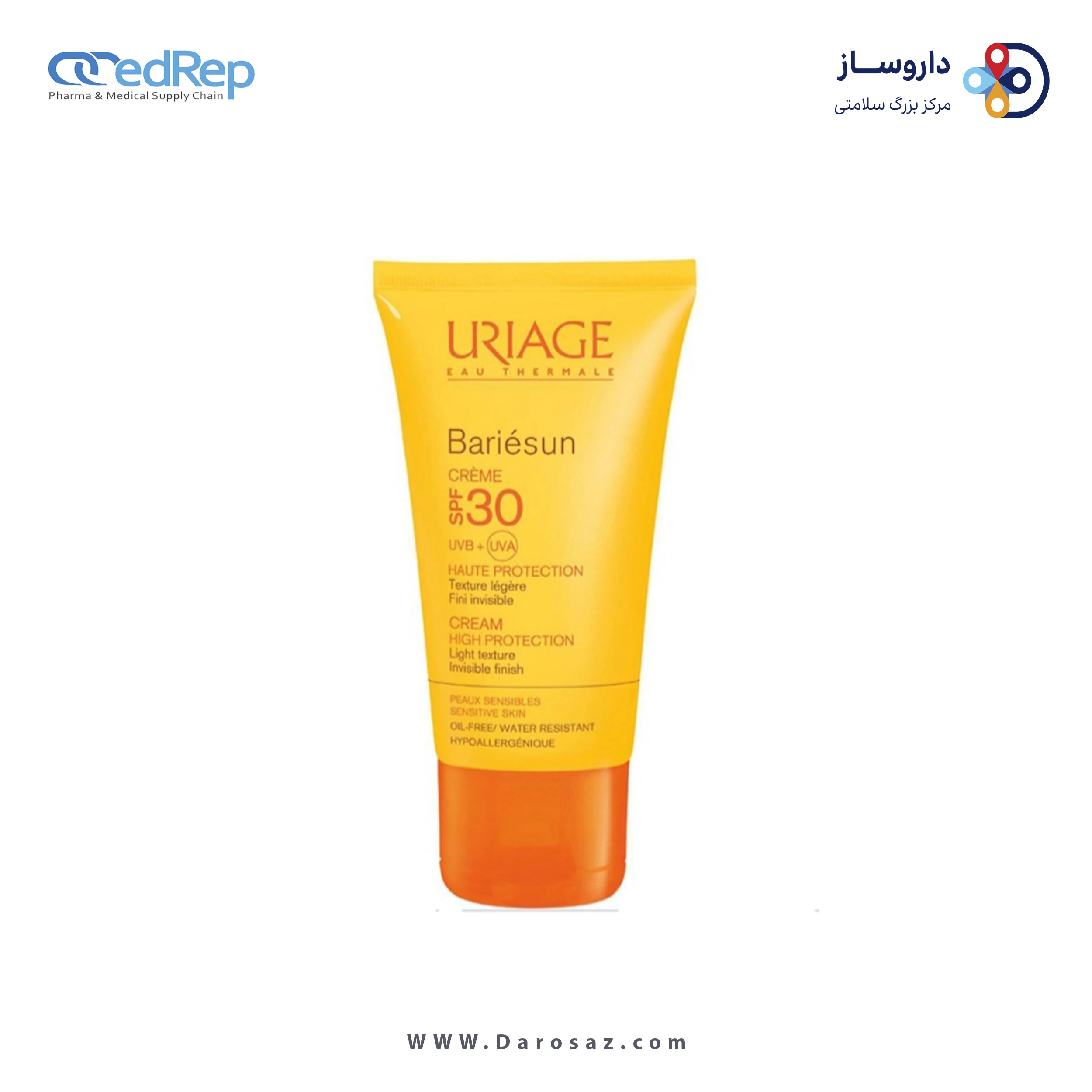 فراورده های برای حمام آفتاب URIAGE BARIESUN Crème SPF 30 Haute Protection High Protection Cream