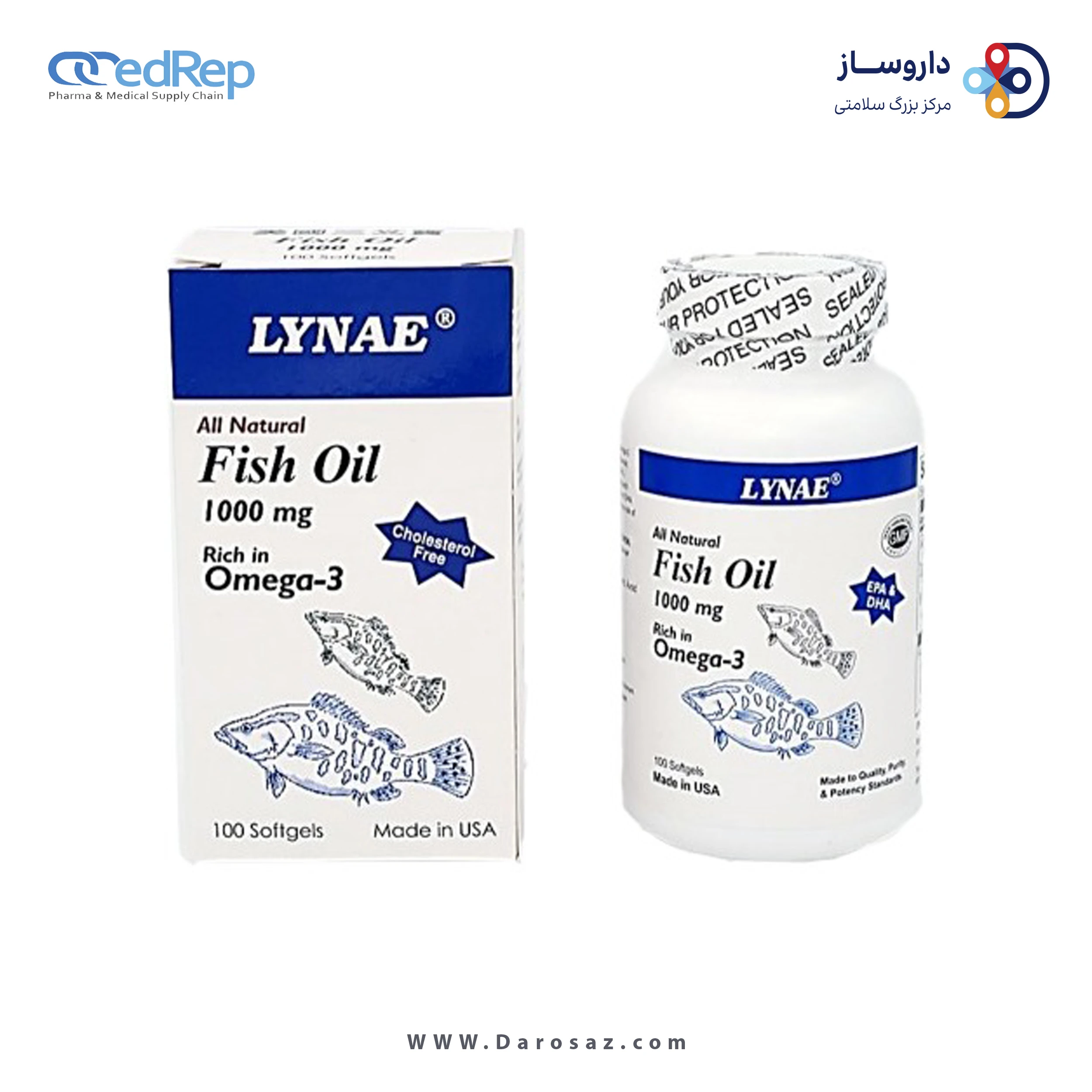فیش اویل 1000 میلی گرم سافت ژل