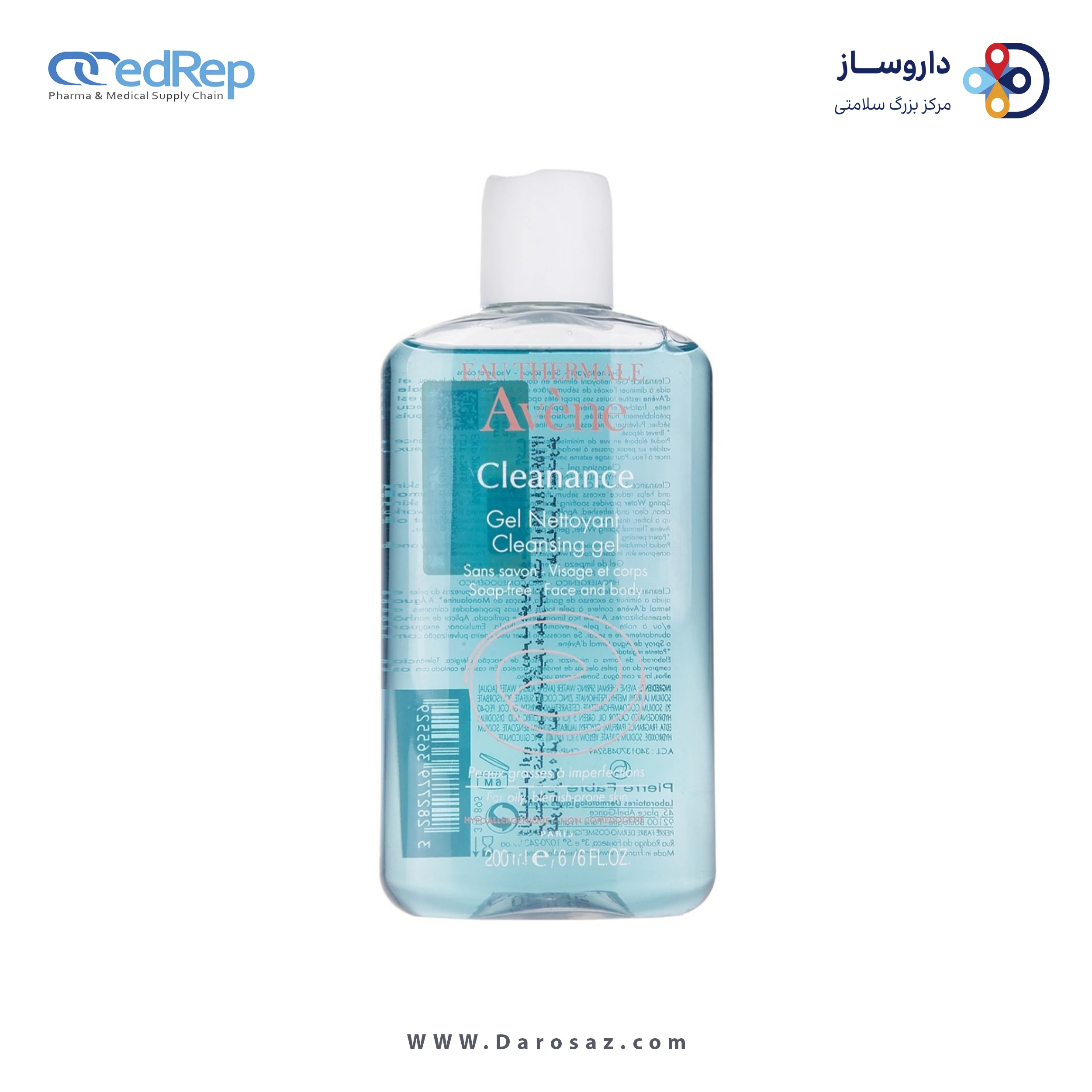کرمها ، امولسیونها ، لوسیونها ، ژلها و روغنها برای پوست (دست ، صورت ، پا و...)AVENE Cleanace Soap Less Gel Cleanser for Oily ,Blemish –Prone Sensitive Skin (Cleanance Gel Nettoyant)
