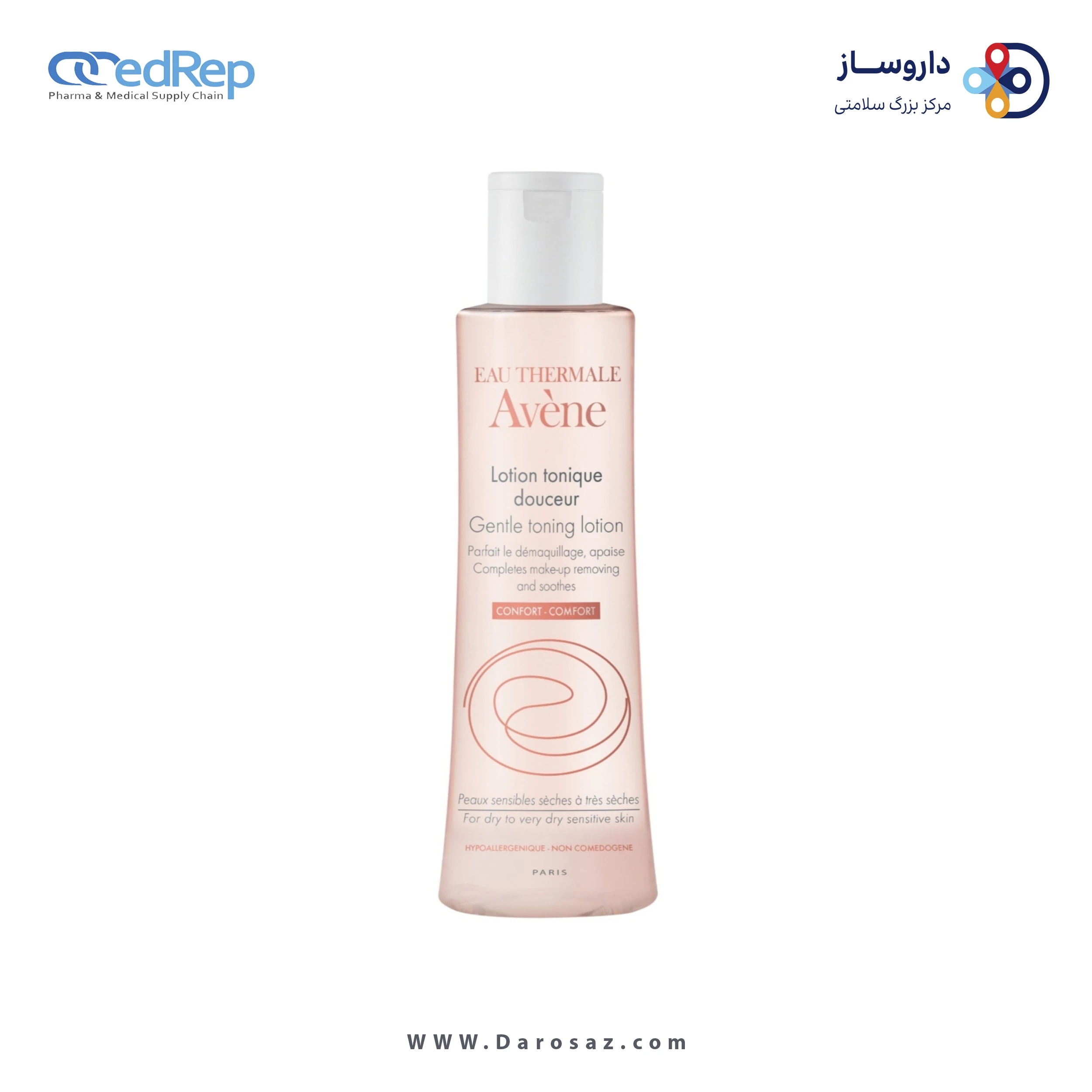 کرمها ، امولسیونها ، لوسیونها ، ژلها و روغنها برای پوست (دست ، صورت ، پا و...)AVENE Gentle Purifying Lotion for Normal to Dry Sensitive Skin ( Lotion Douceur)