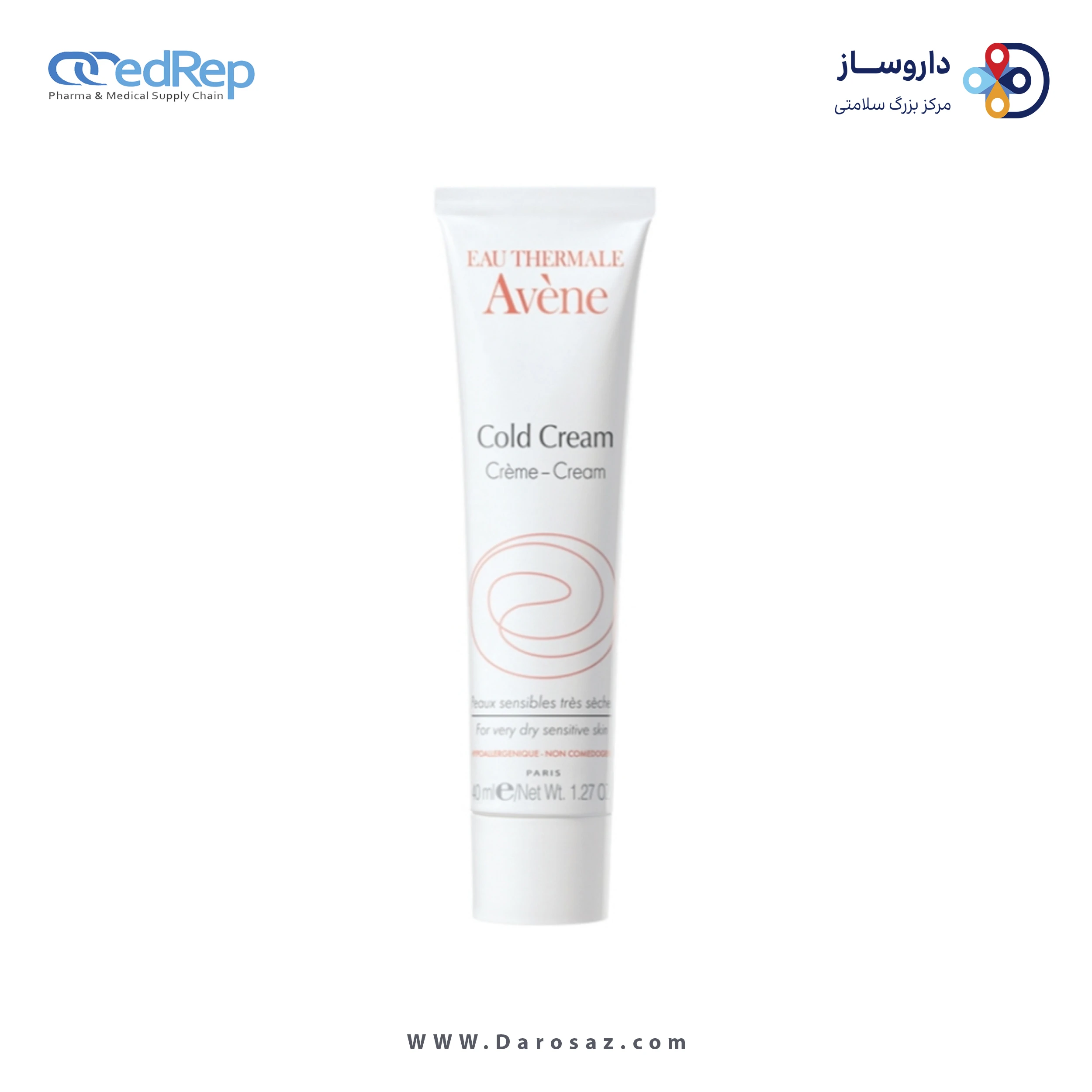 کرمها ، امولسیونها ، لوسیونها ، ژلها و روغنها برای پوست (دست ، صورت ، پا و...)AVENE Cold Cream for Very Dry Sensitive Skin 40Ml
