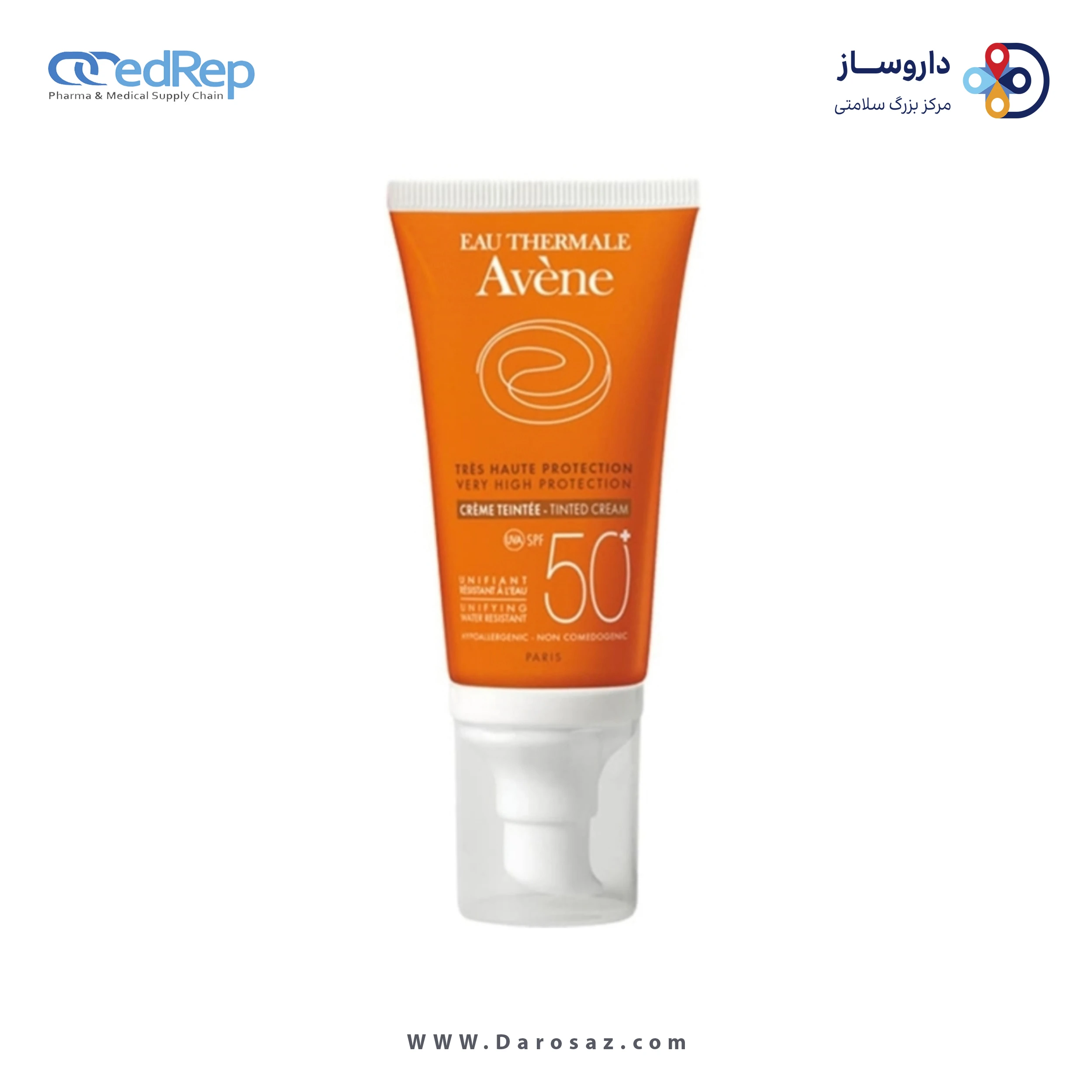 فراورده های برای حمام آفتاب AVENE very high protection tinted cream SPF50+ Packaging2