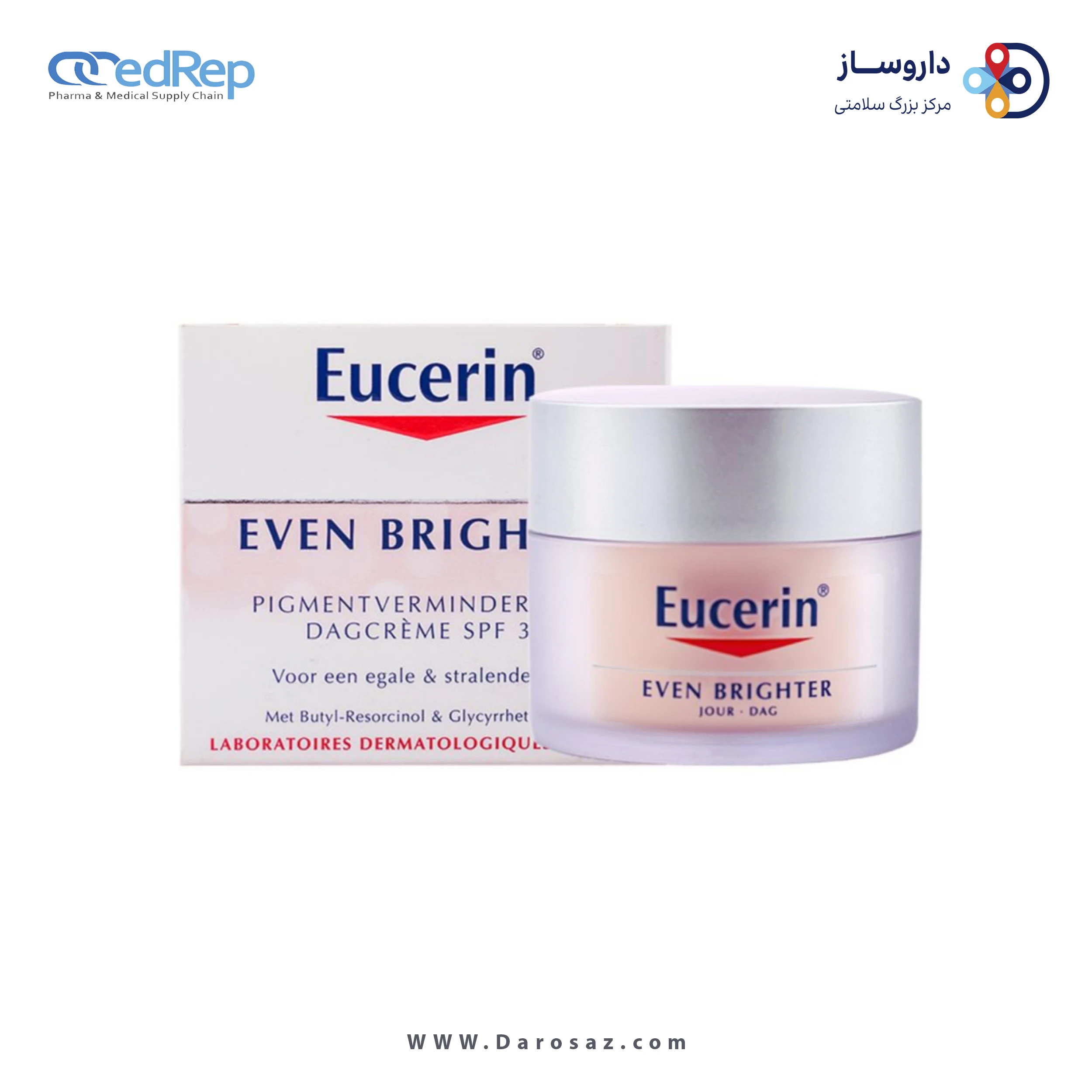 کرمها ، امولسیونها ، لوسیونها ، ژلها و روغنها برای پوست (دست ، صورت ، پا و...)EUCERIN EVEN BRIGHTER DAY CREAM UVA/UVB SPF30 NORMAL TO DRY SKIN