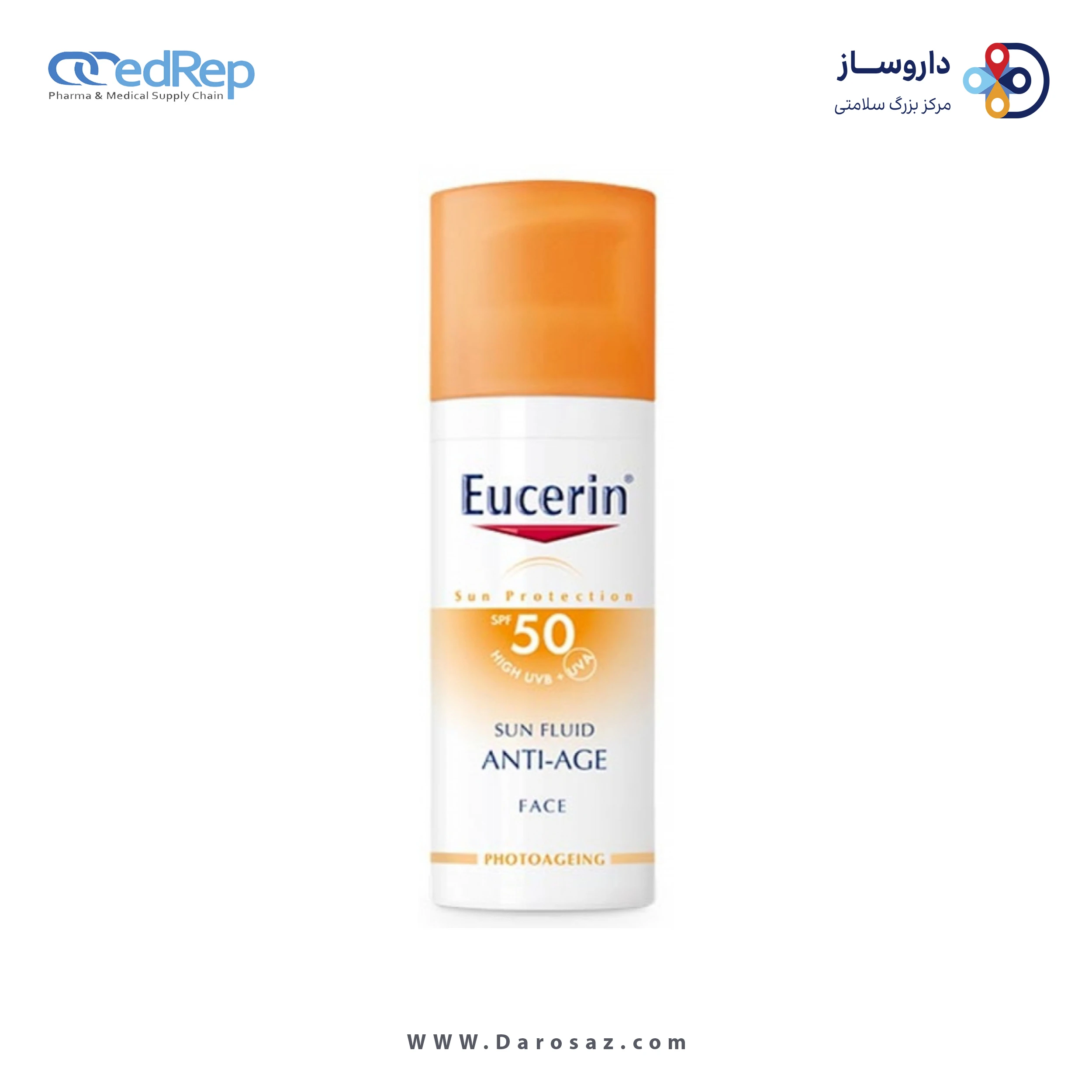 فراورده های برای حمام آفتاب EUCERIN Sun fluid anti age spf 50