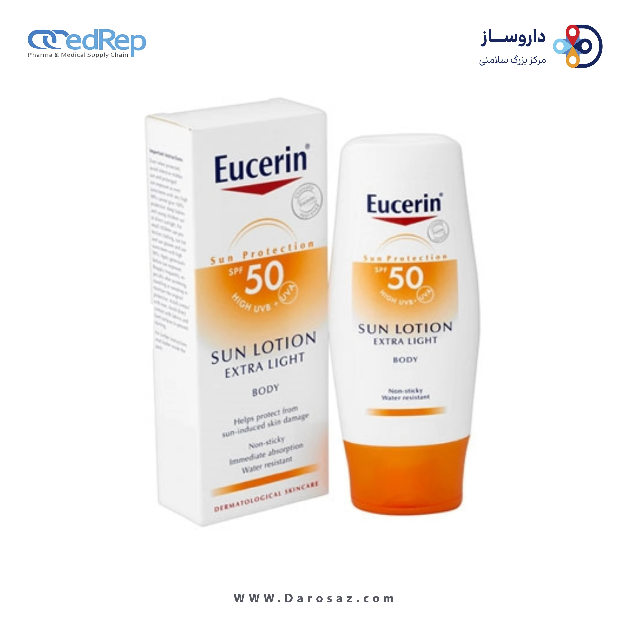 فراورده های برای حمام آفتاب EUCERIN Sun Light Lotion SPF50
