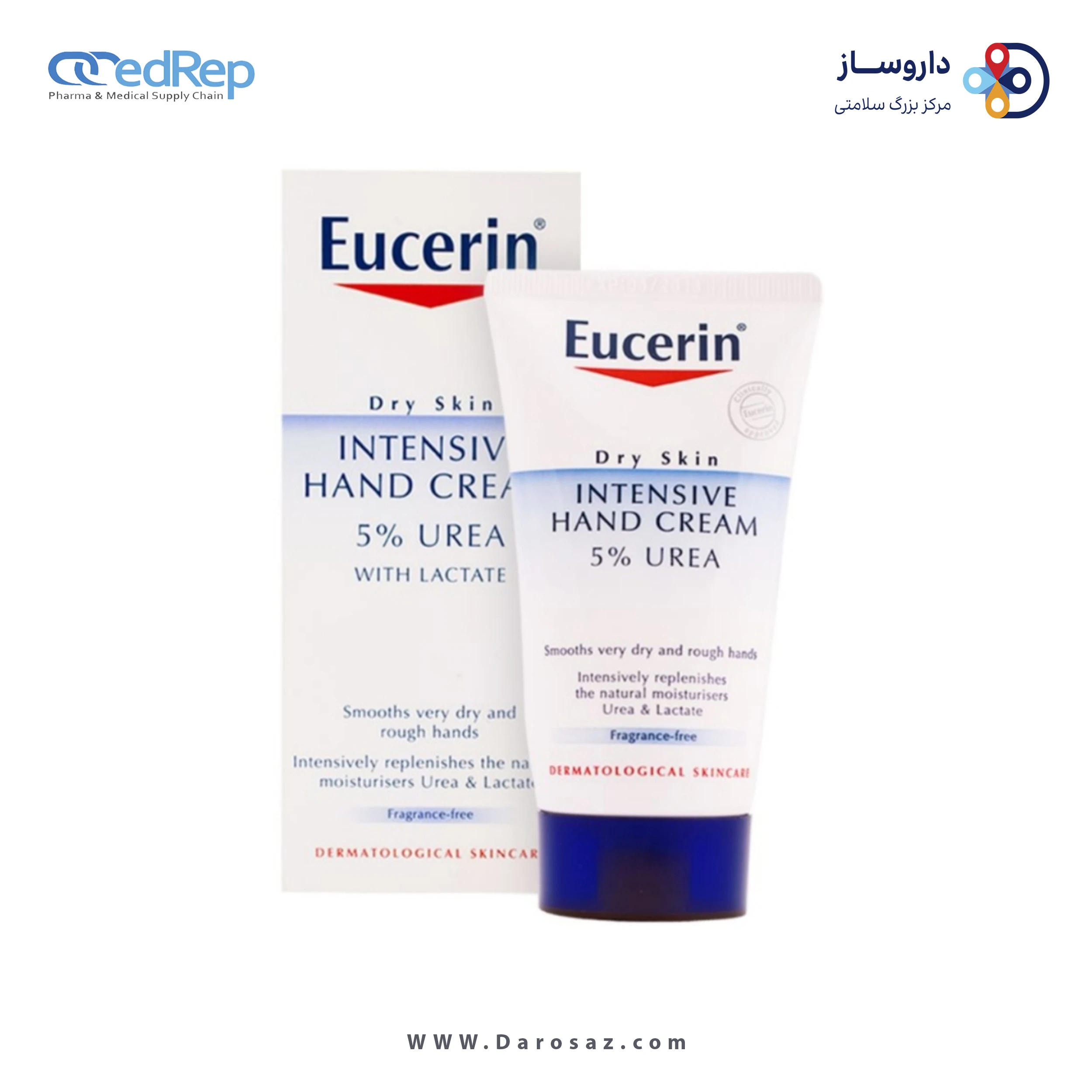 کرمها ، امولسیونها ، لوسیونها ، ژلها و روغنها برای پوست (دست ، صورت ، پا و...)EUCERIN Dry Skin 5% Urea Hand Cream