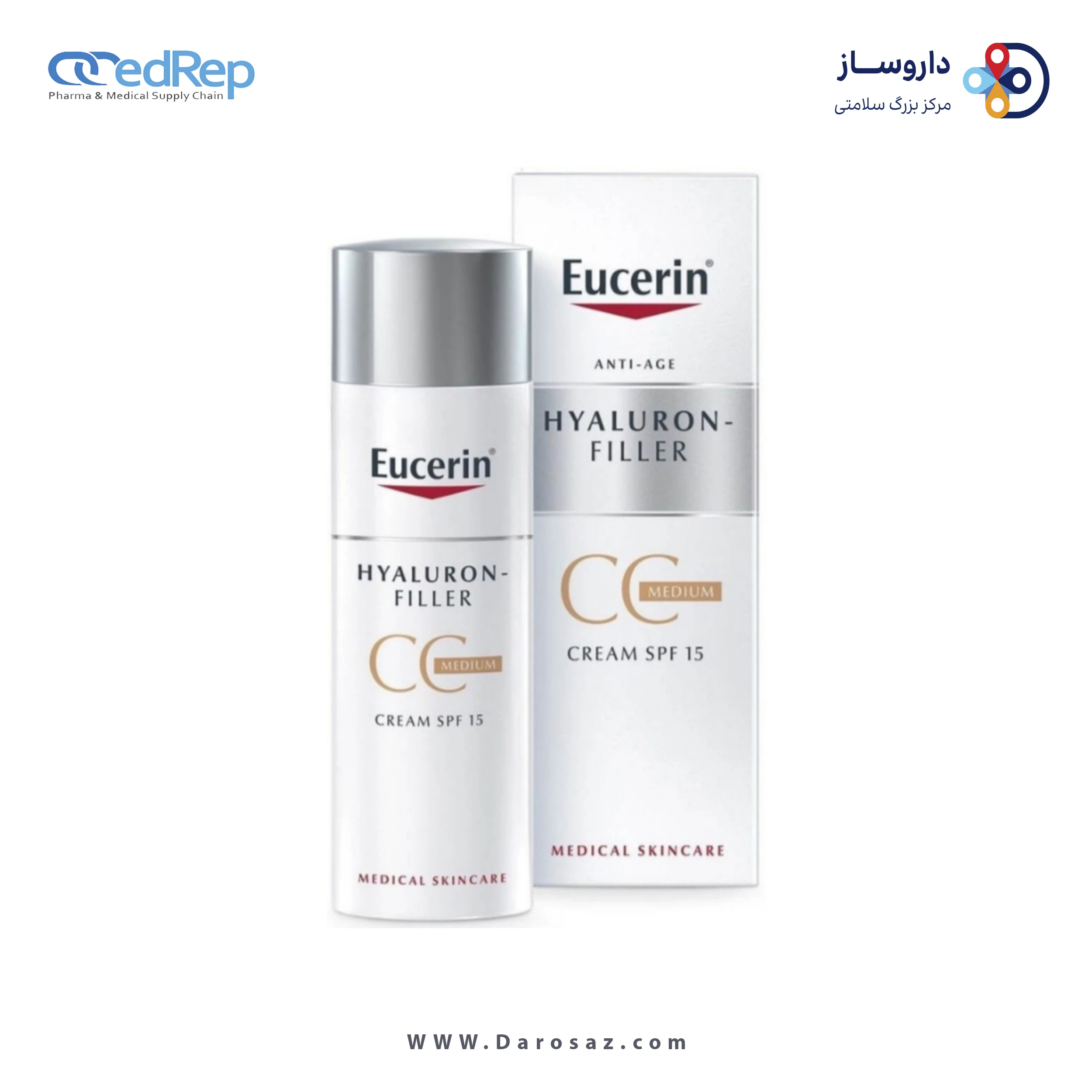 فراورده های ضد چروک EUCERIN hyaluron Filler CC Cream