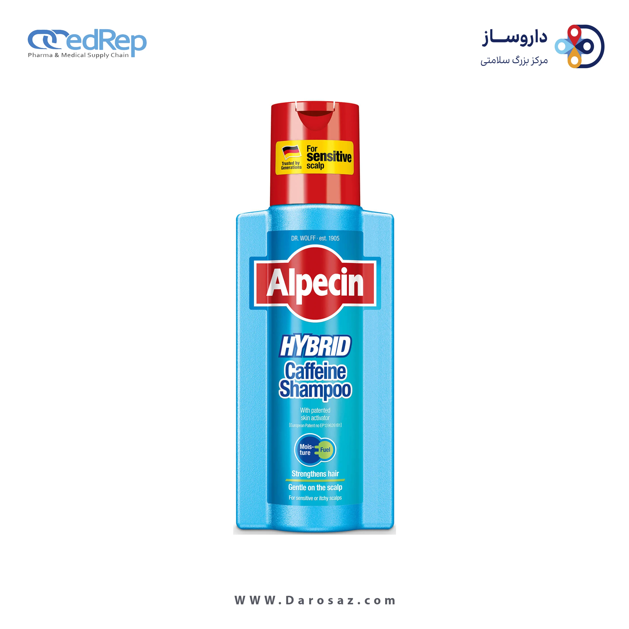 فراورده های پاک کنندهALPECIN Alpecin Hybrid Caffeine ‎Shampoo