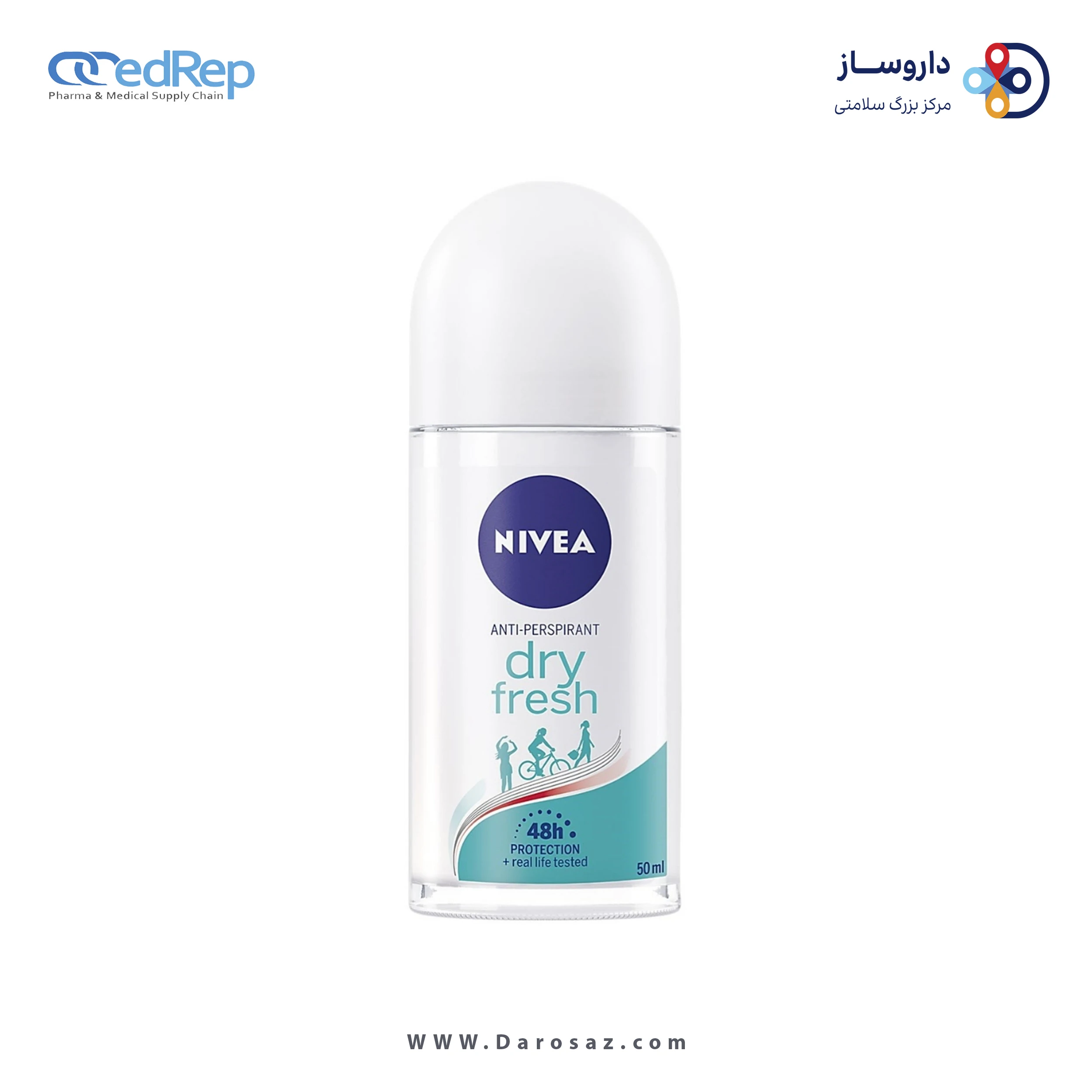 رول دئودورانت زنانه Dry Fresh نیوا 50 میل
