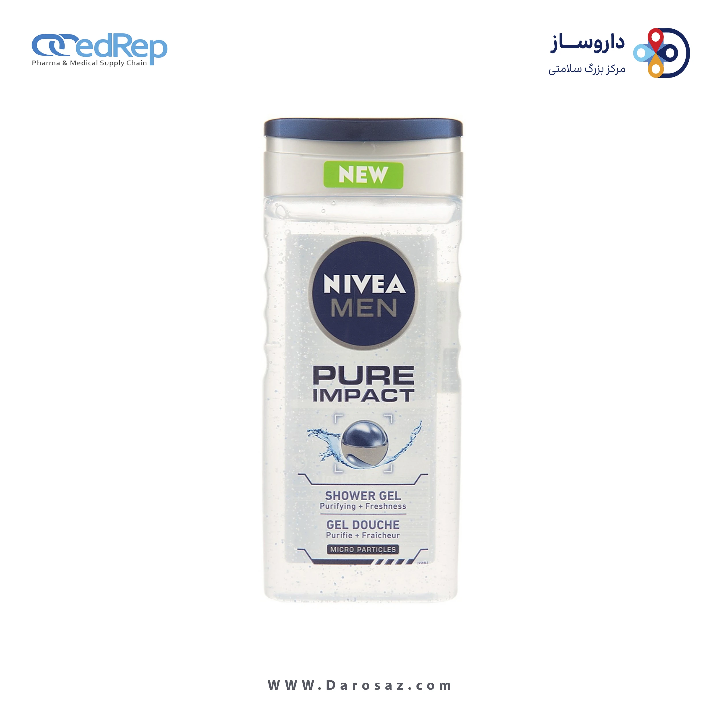 شامپو سر و بدن مردانه نیوآ مدل Pure Impact حجم 250 میلی