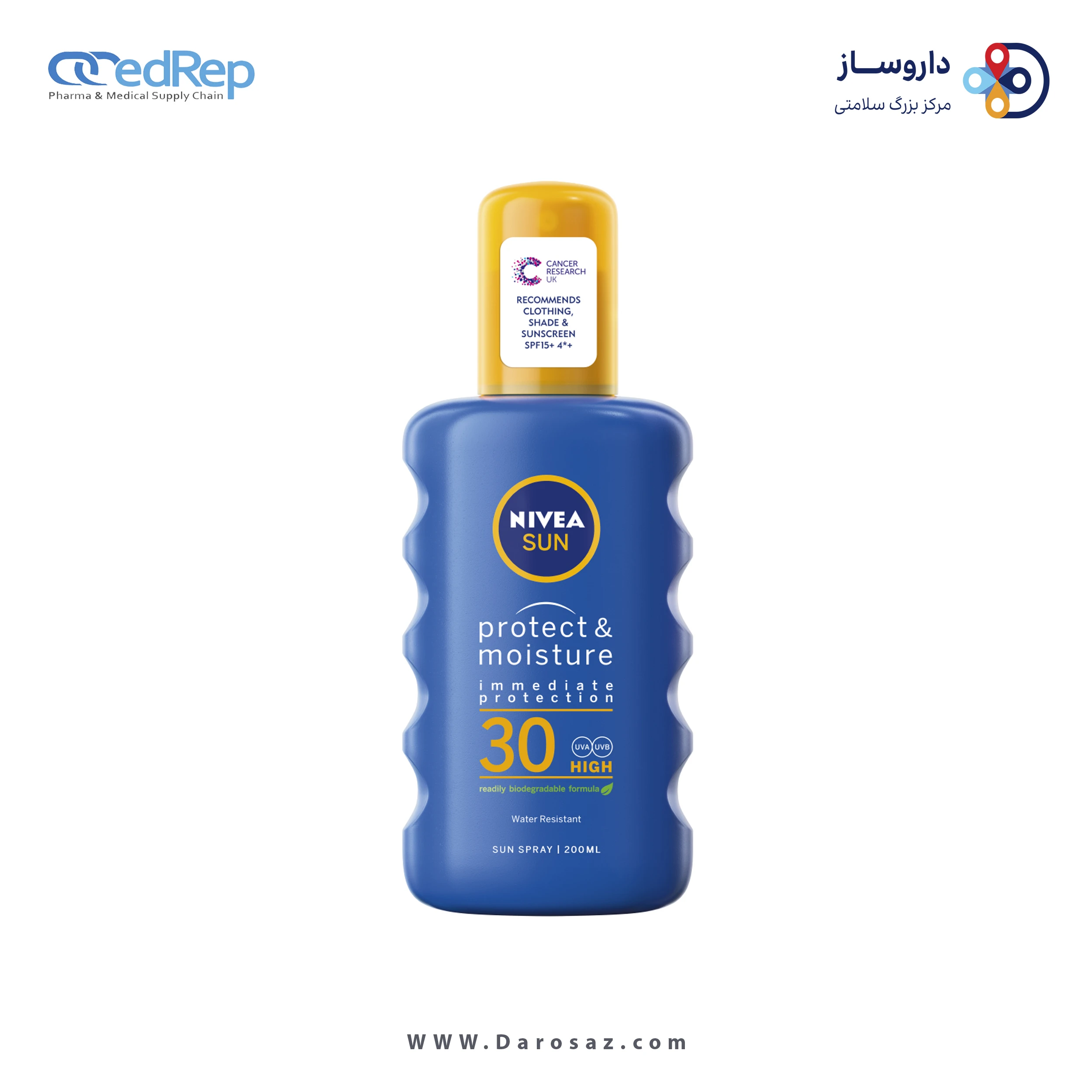 اسپری ضدآفتاب پروتکت و مویسچر SPF30