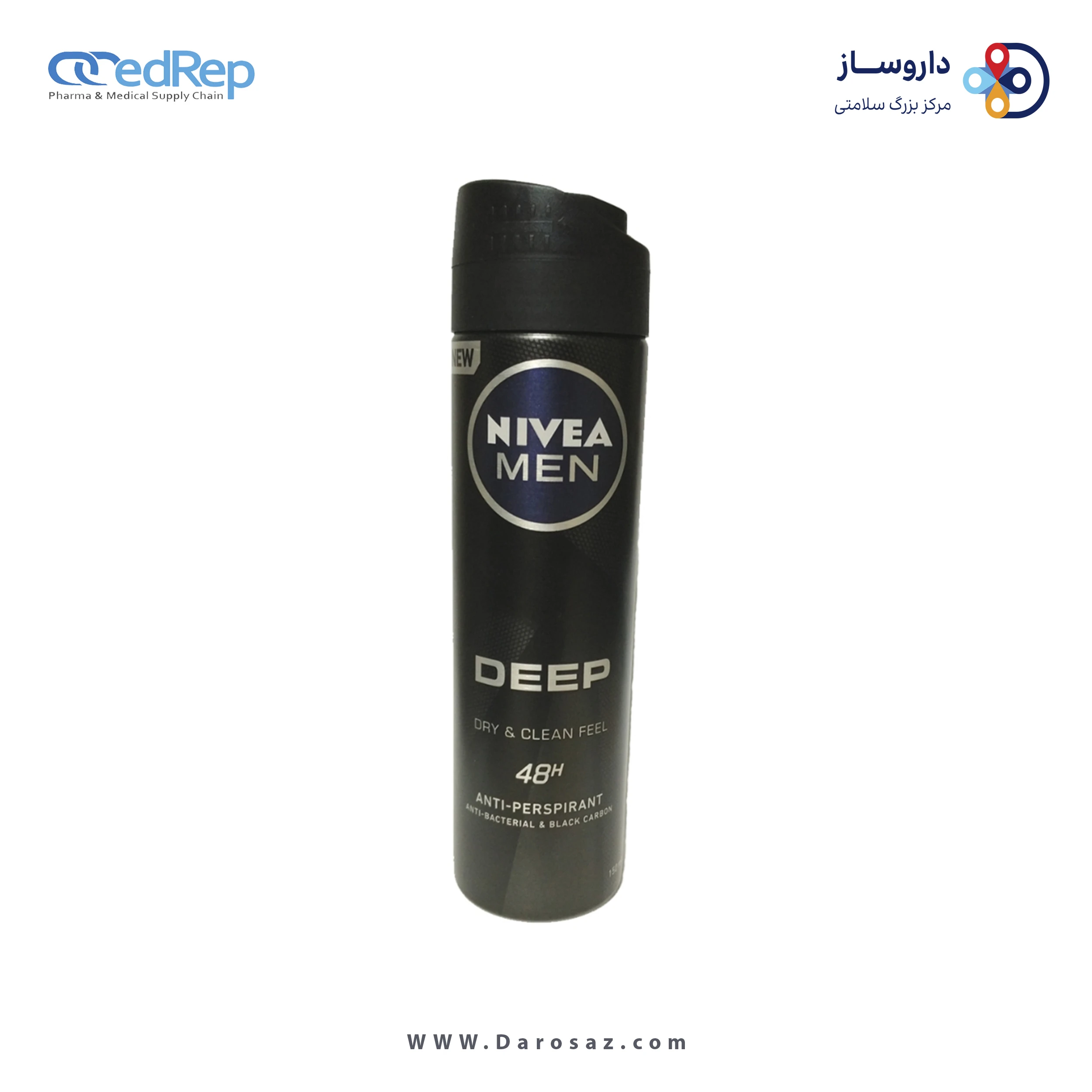 اسپری دئودورانت مردانه نیوا مدل Deep حجم 150 میل