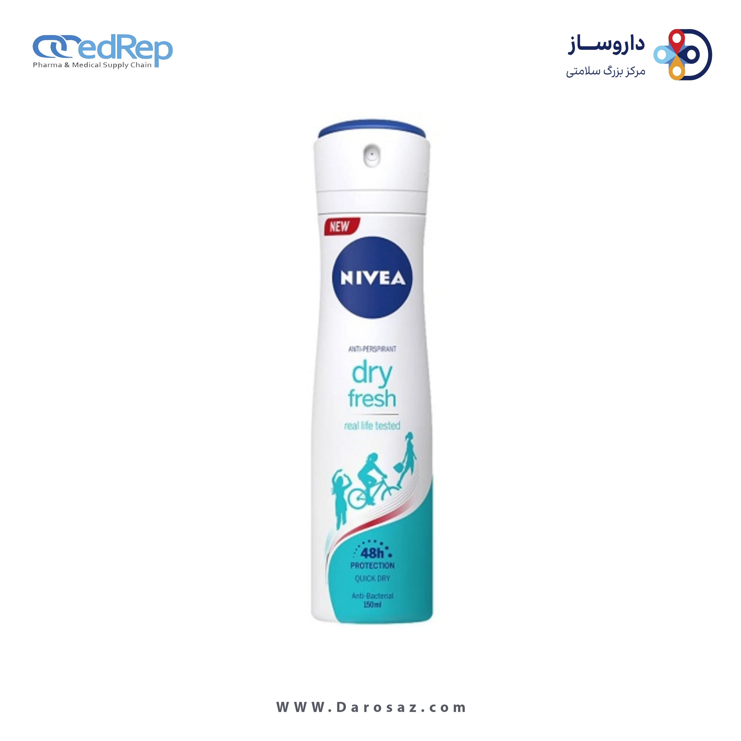 اسپری زنانه نیوآ NIVEA مدل dry fresh