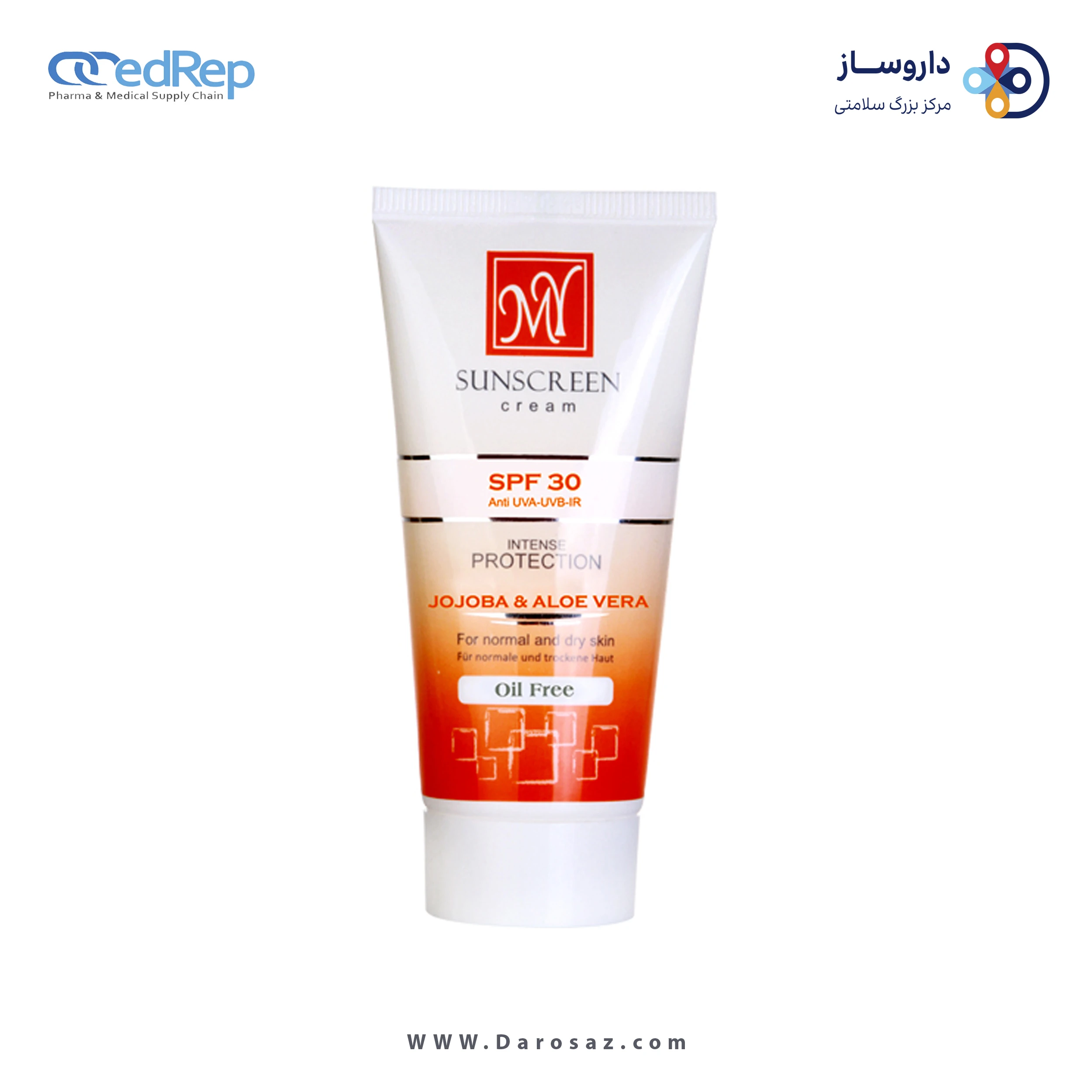 کرم ضد آفتاب بی رنگ فاقد چربی SPF 30 مای – ۵۰ میلی لیتر