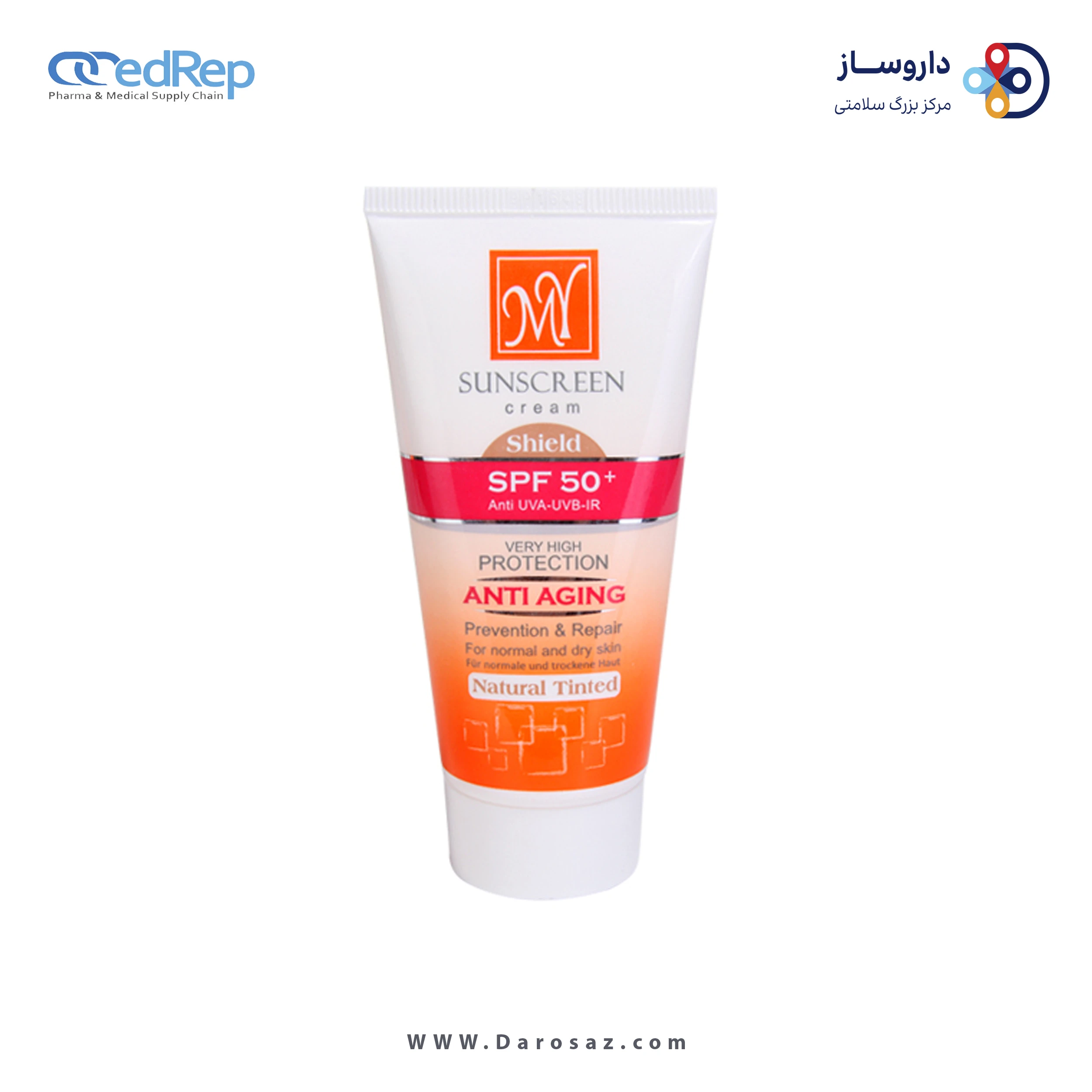 کرم ضد آفتاب رنگی طبیعی SPF 50 مای – ۵۰ میلی لیتر