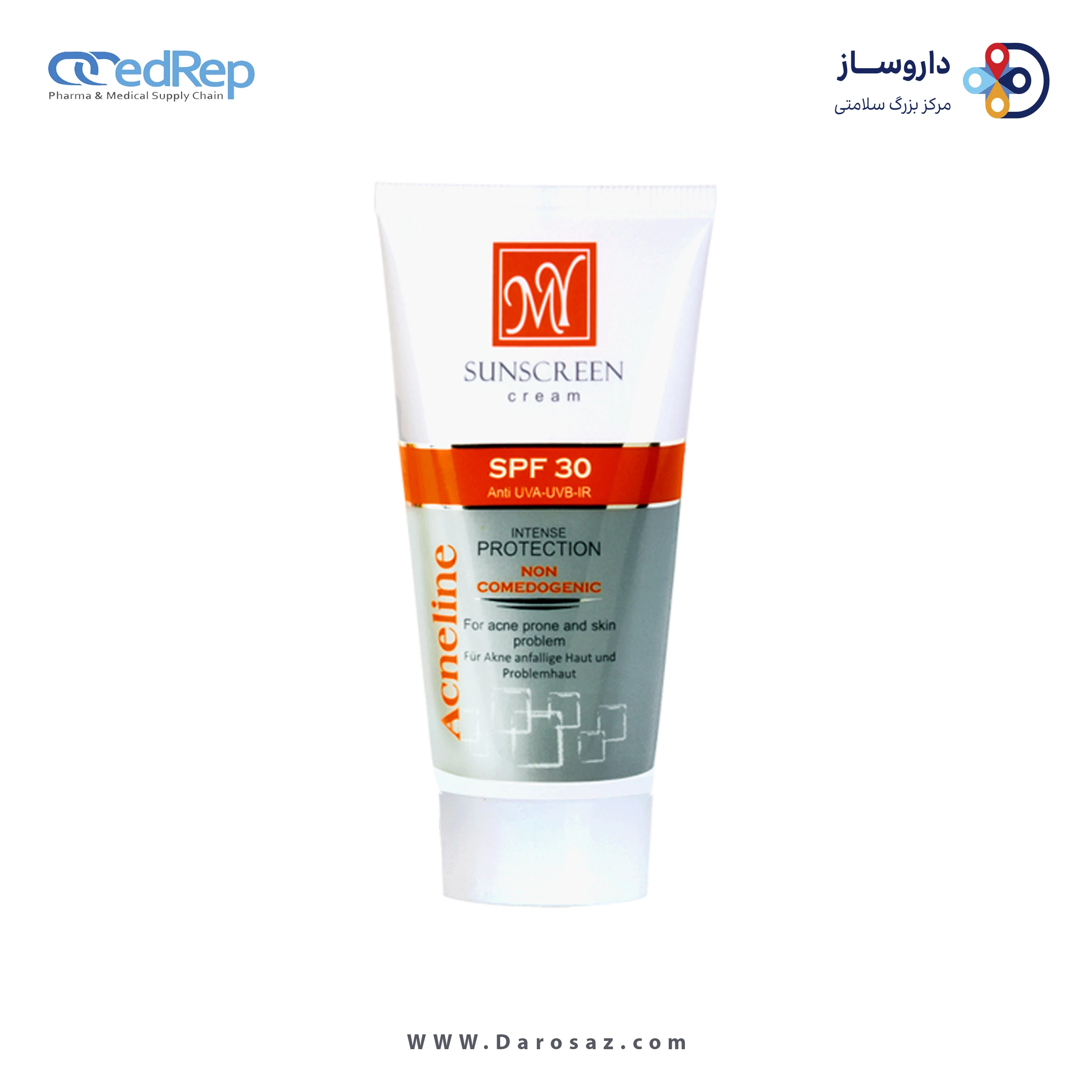 کرم محافظ آفتاب برای پوست های دارای آکنه با SPF 30
