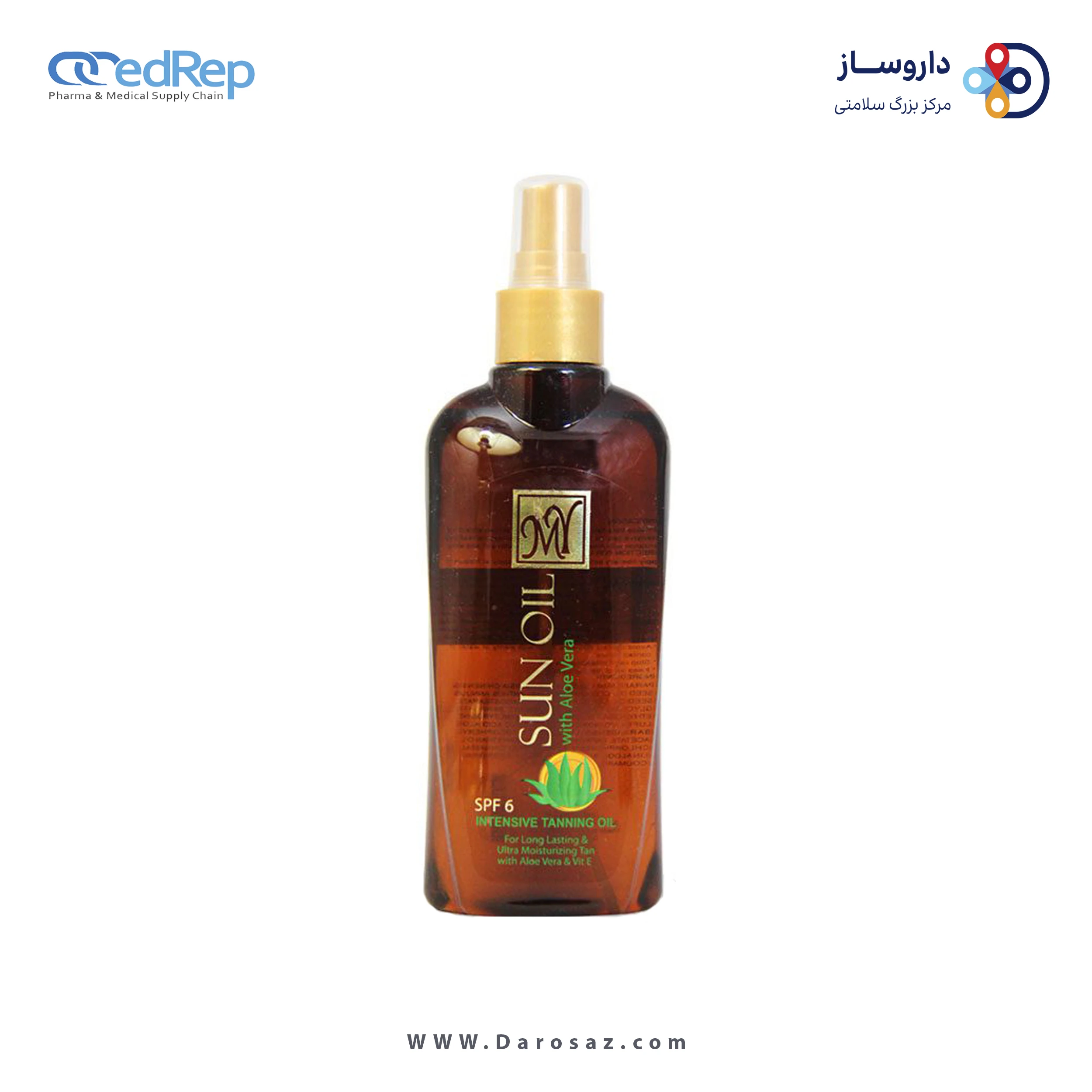روغن آفتاب مای مدل Aloe Vera SPF6 حجم 200 میلی لیتر
