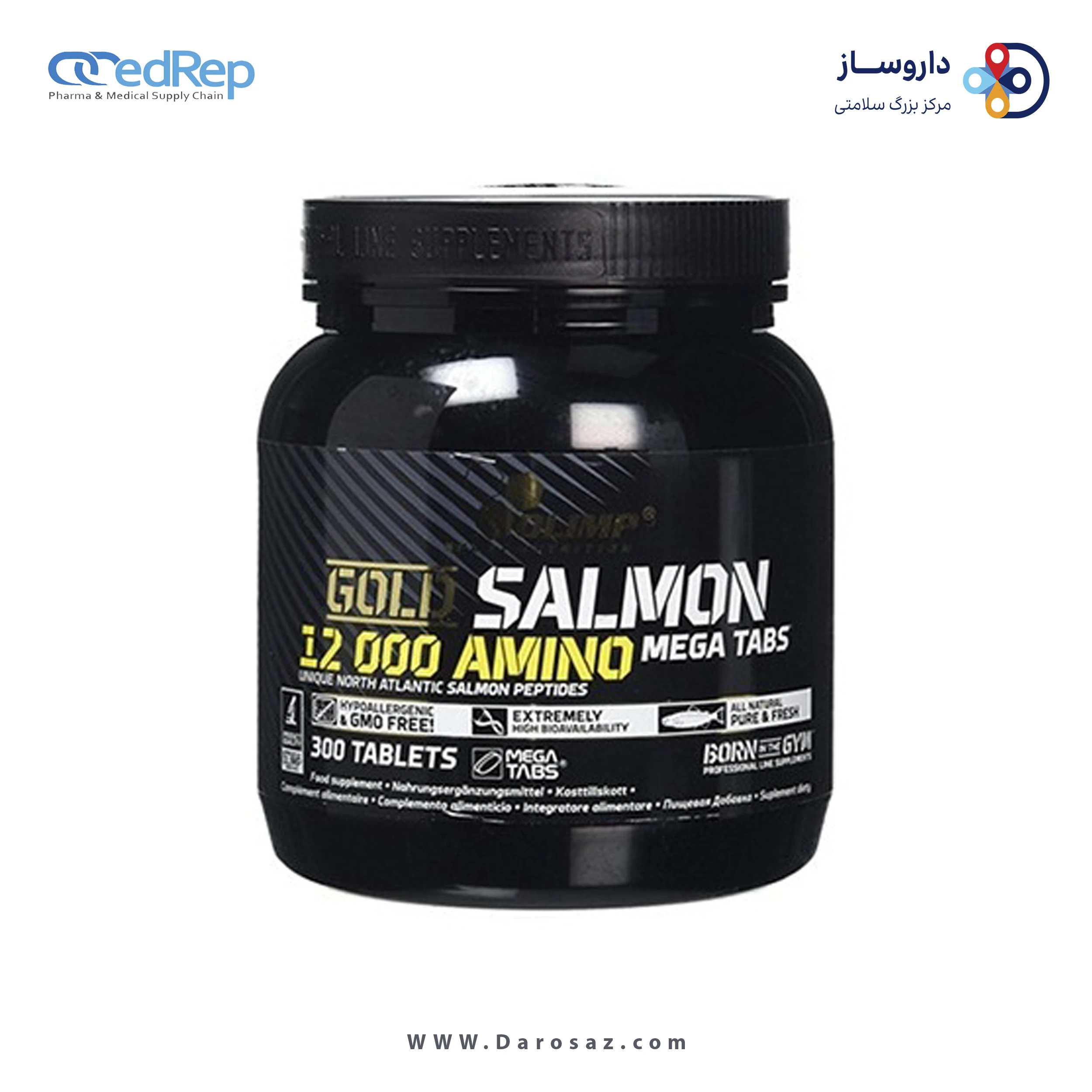 گلد سالمون 12000 آمینو مگا قرص