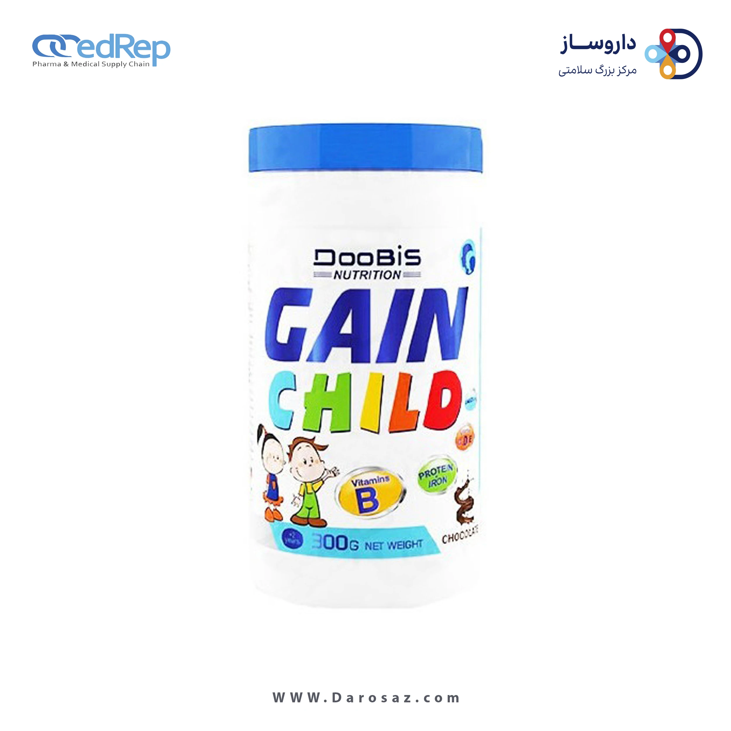 گین چایلد 300 گرم طعم شکلات پودر