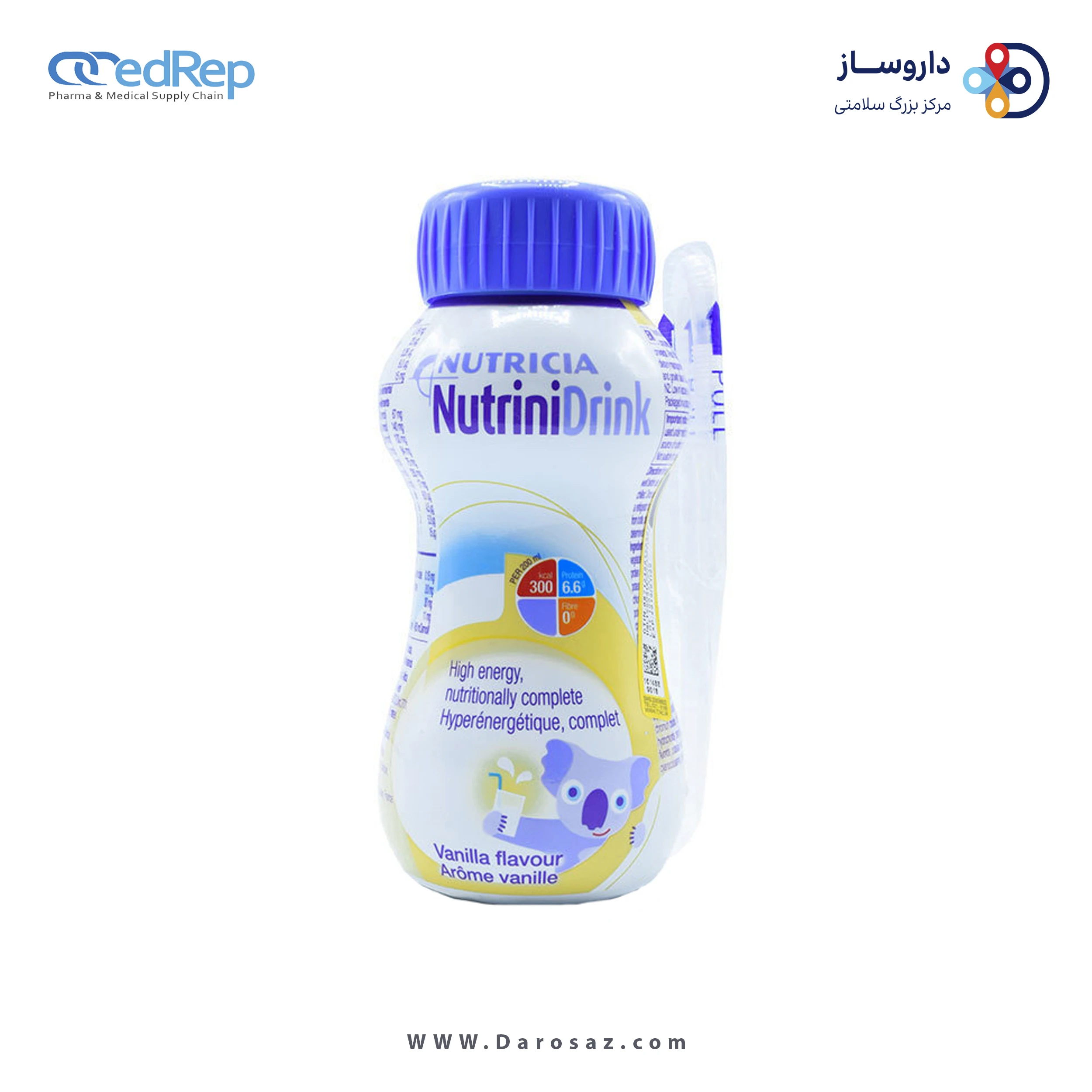 نوترینی درینک طعم وانیل 200 میلی لیتر مایع