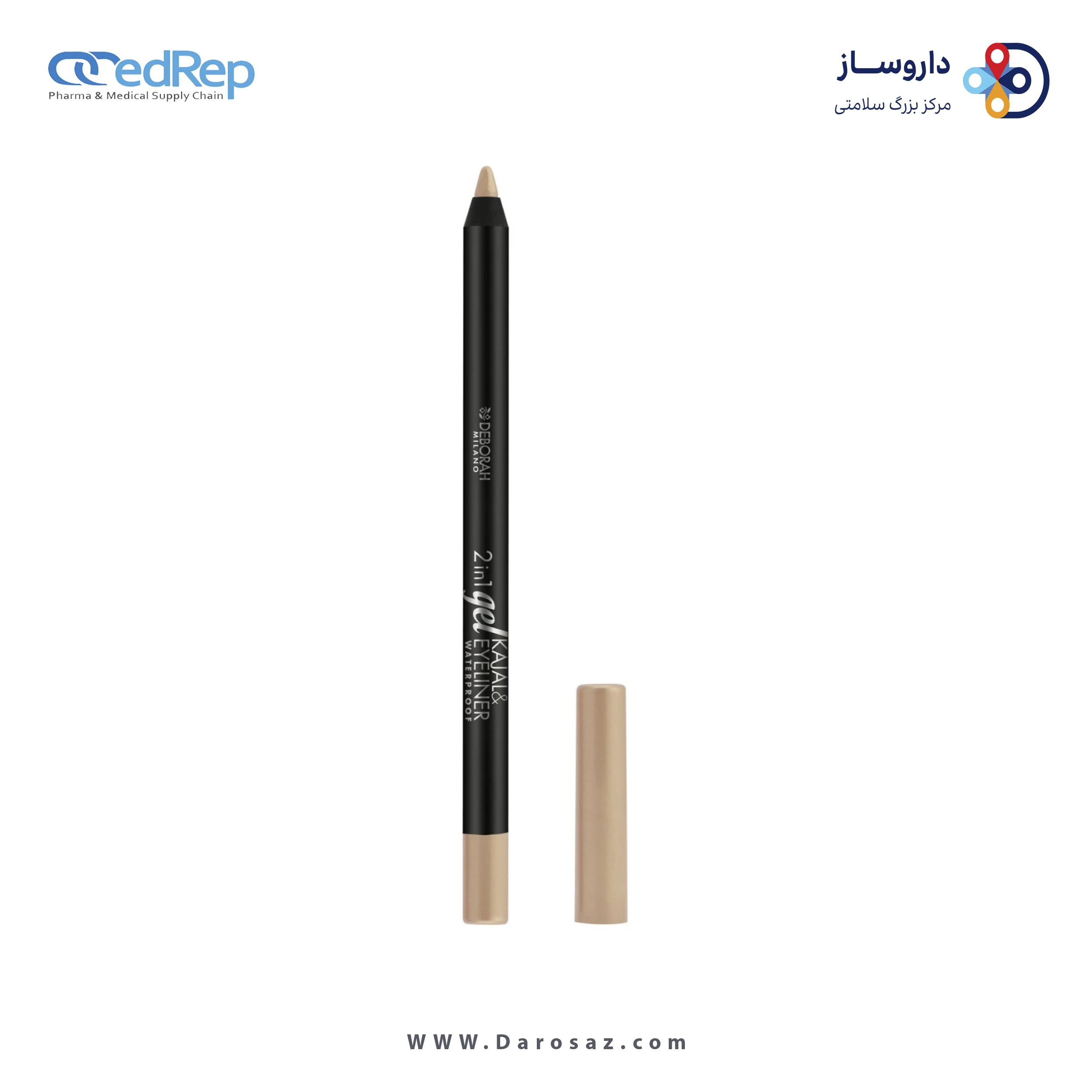 مداد چشم 2 در 1 Gel Kajal دبورا-0۶