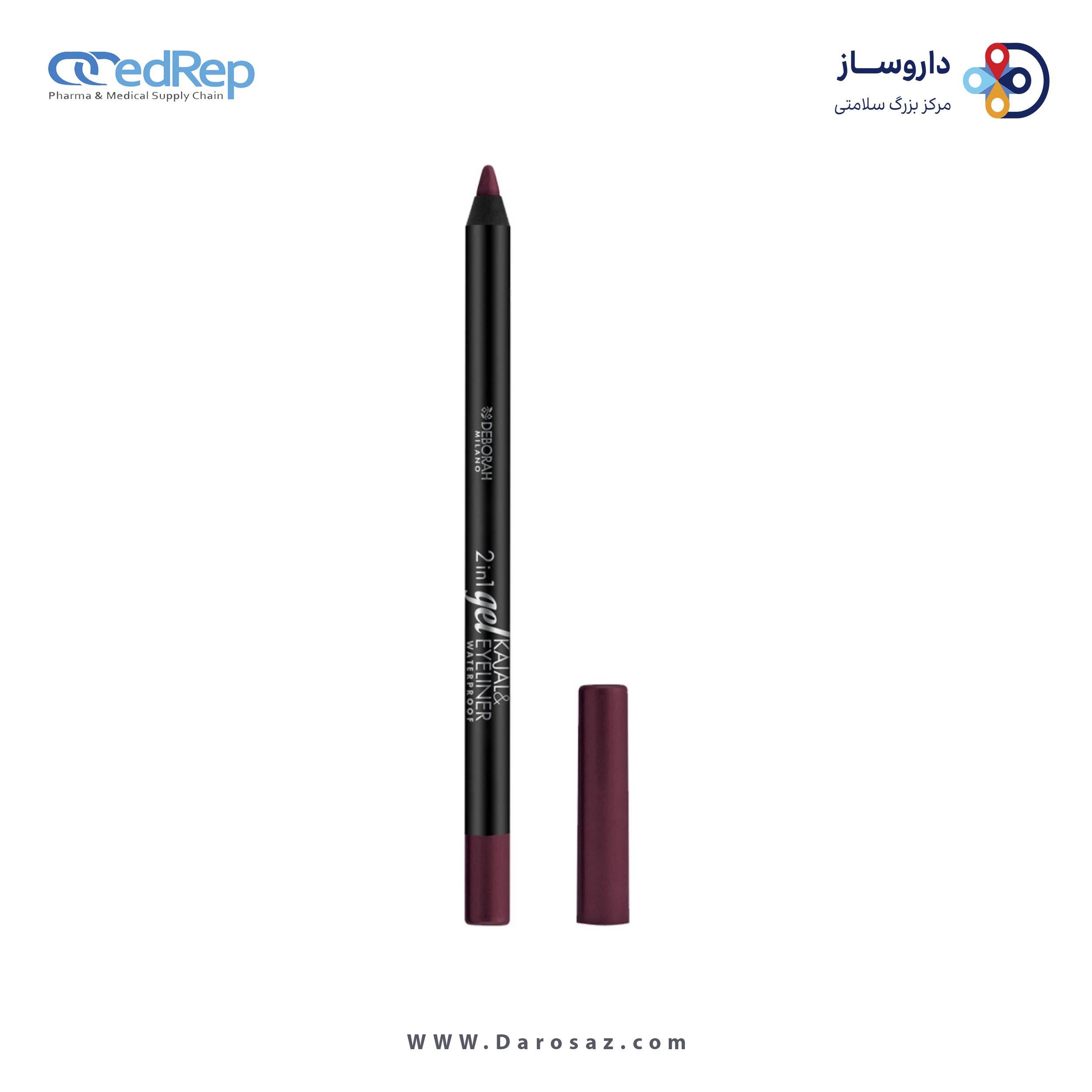 مداد چشم 2 در 1 Gel Kajal دبورا-۱۲