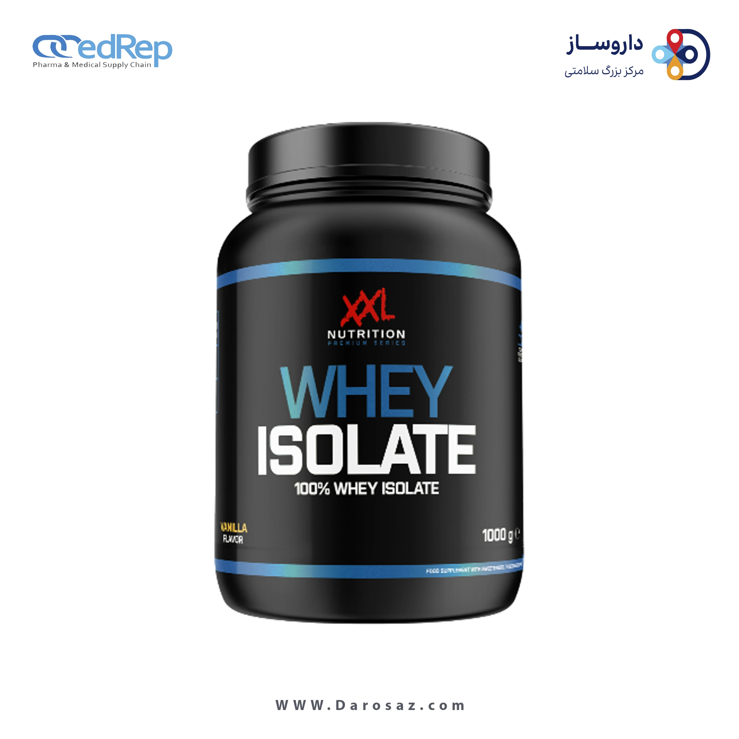 وی ایزولیت 1000 گرم طعم وانیل پودر